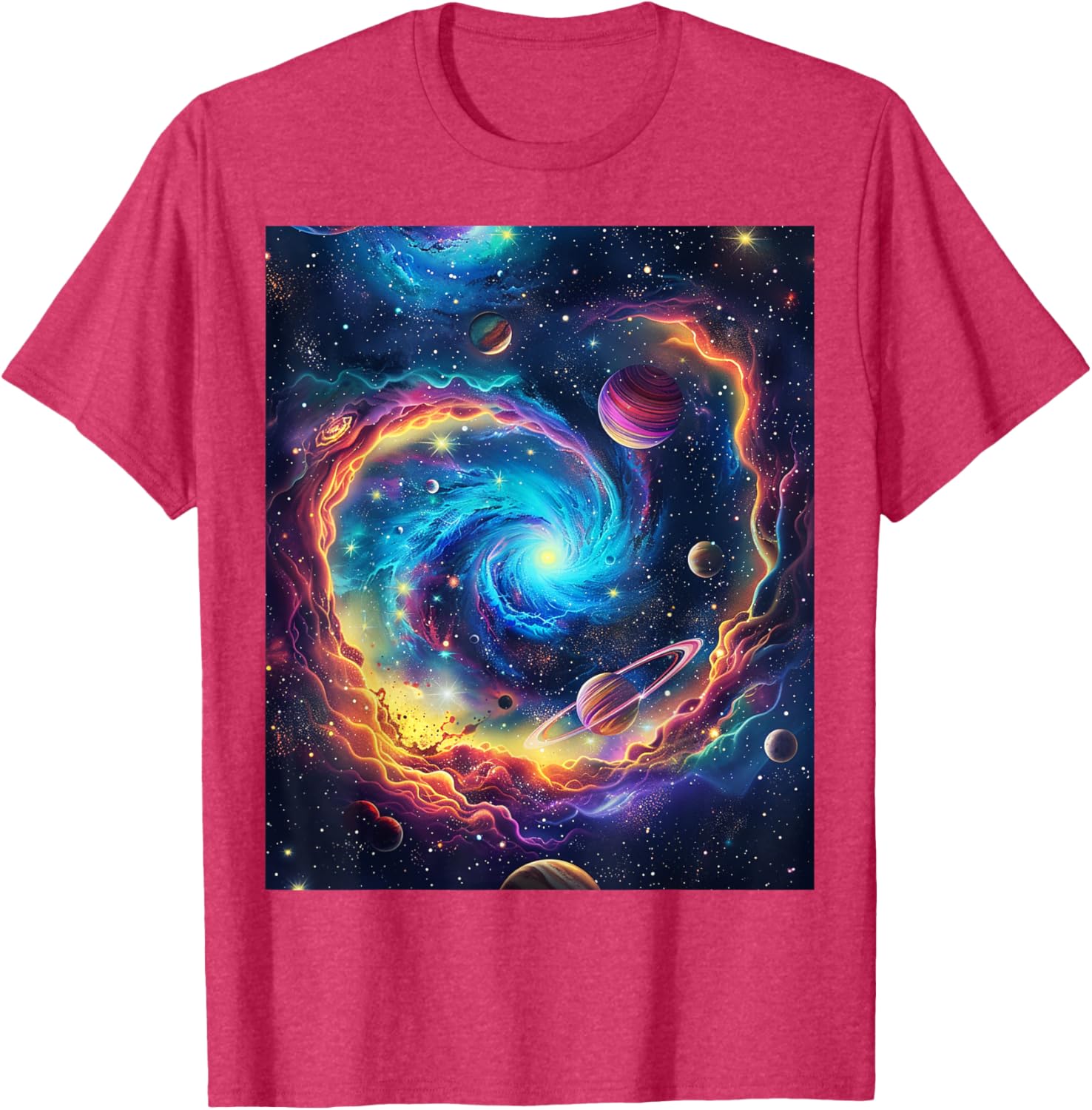 Cosmic Vortex Galaxy Space T-Shirt for Starry Nights and Adventures - 20