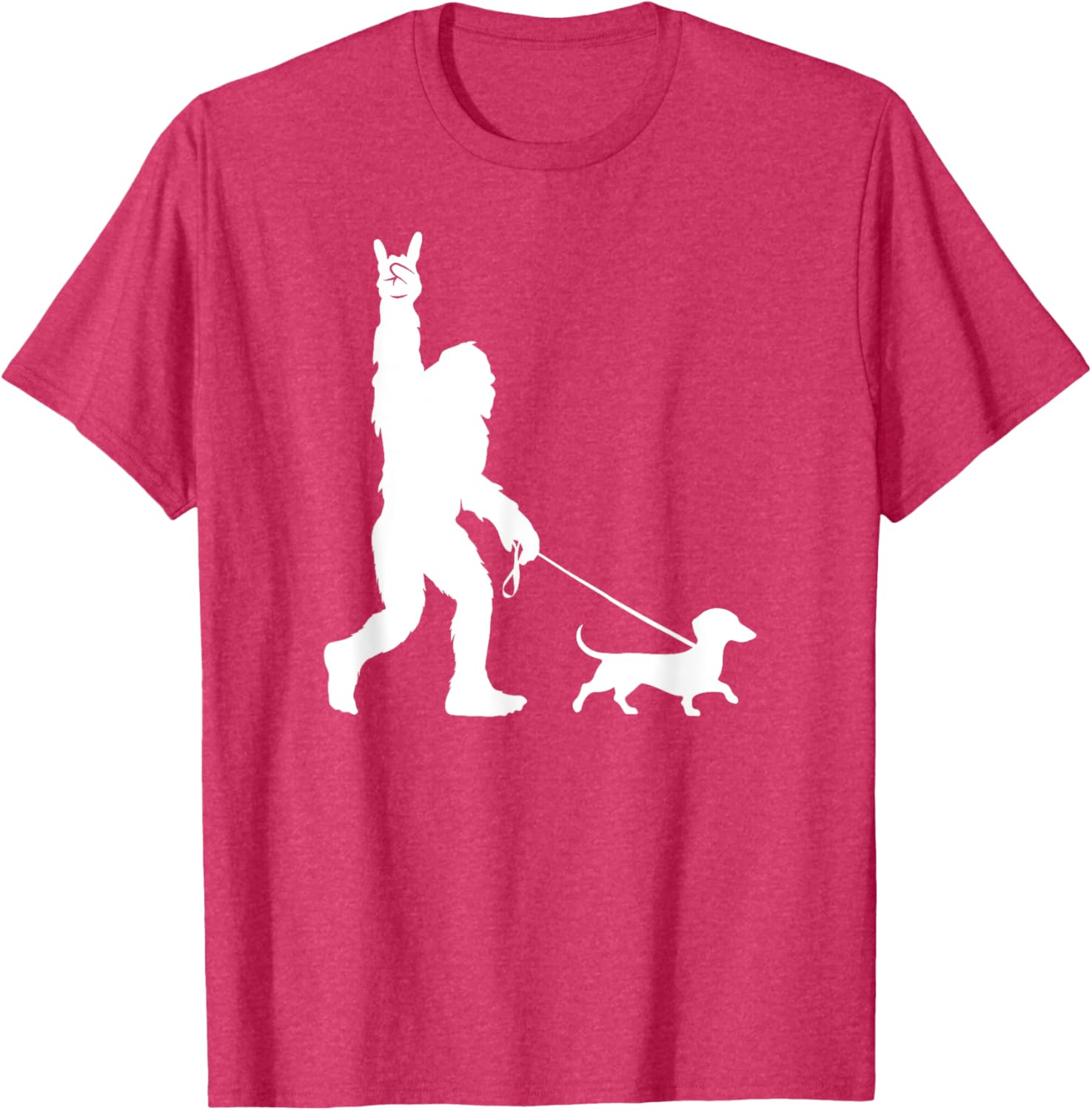 Bigfoot Dachshund T-Shirt for Men Women Kids - Fun Sasquatch Design - 4