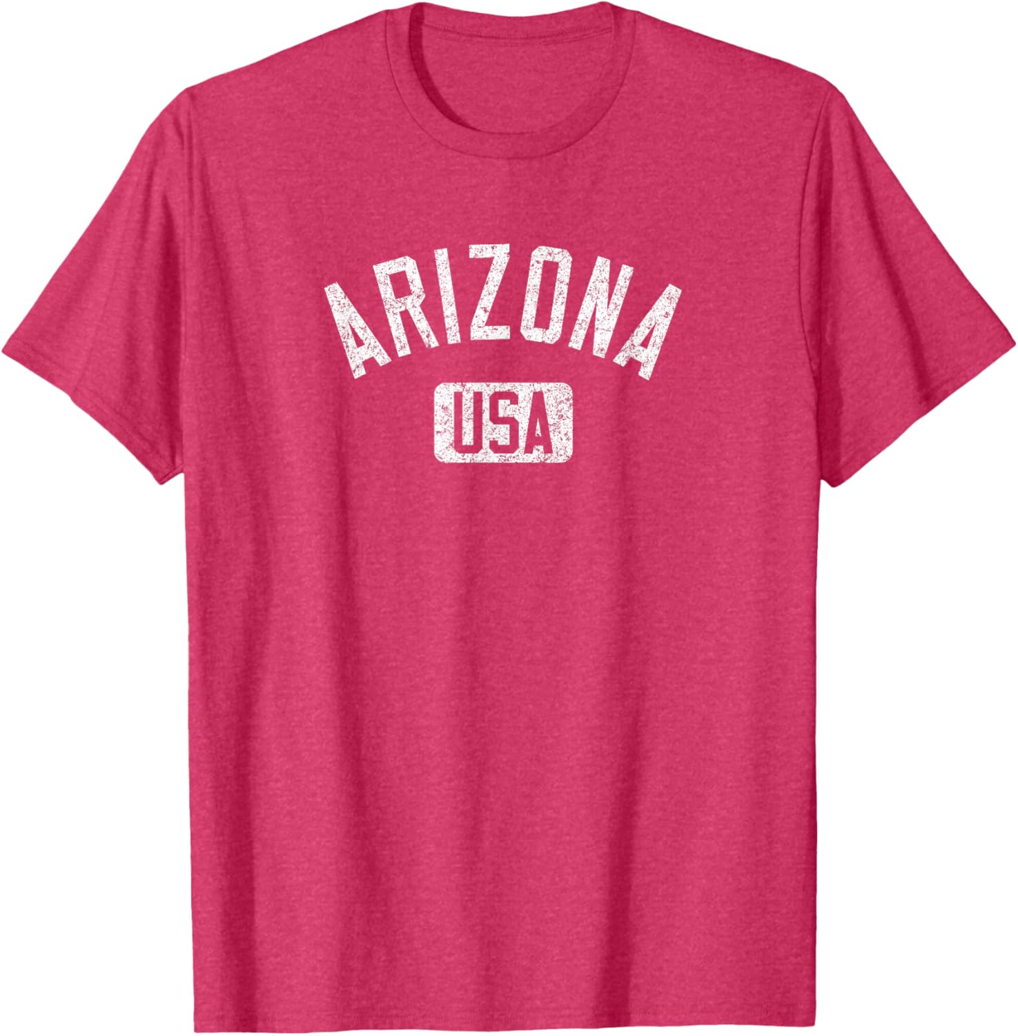 Arizona USA Distressed White Print T-Shirt for Comfortable Casual Style - 1