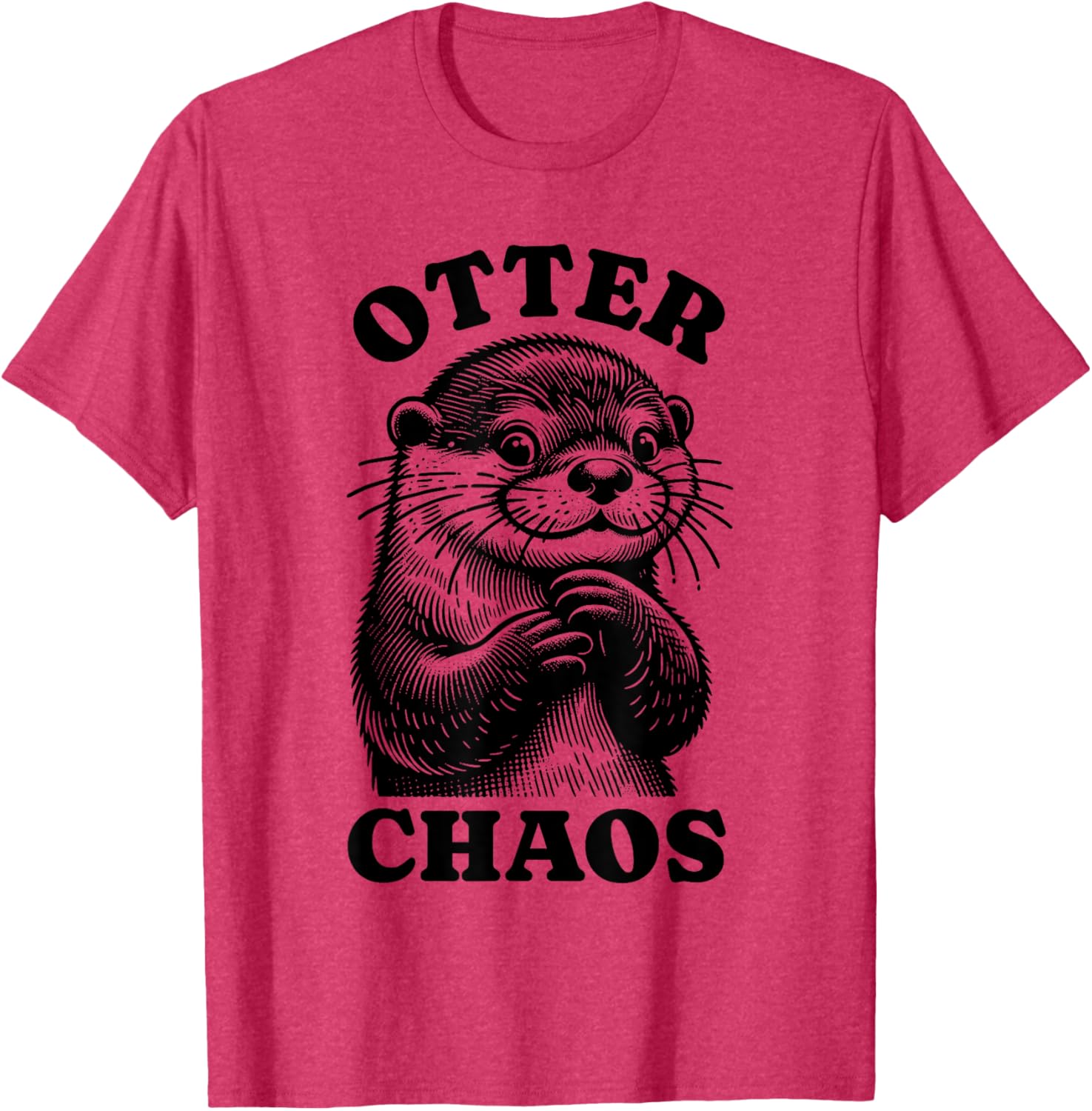 Silly Otter Chaos T-Shirt for Fun-Loving Animal Lovers - 9