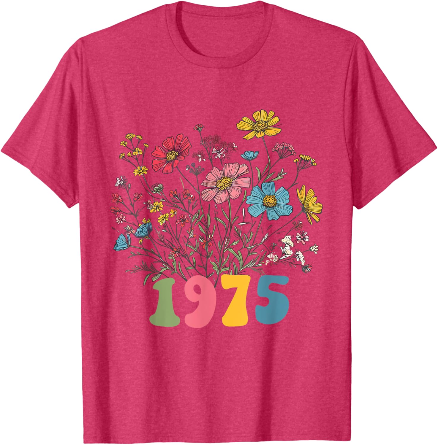 Wildflower 1975 50th Birthday T-Shirt for Women – Celebrate with Style! - 15