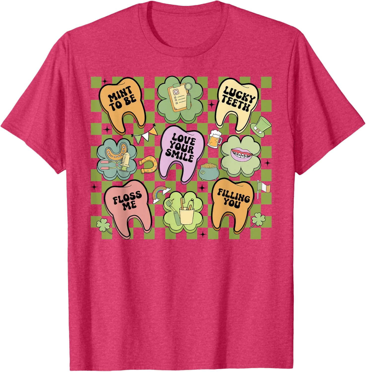 Retro Irish Dentist T-Shirt for St Patrick's Day Dental Squad Fun - 19