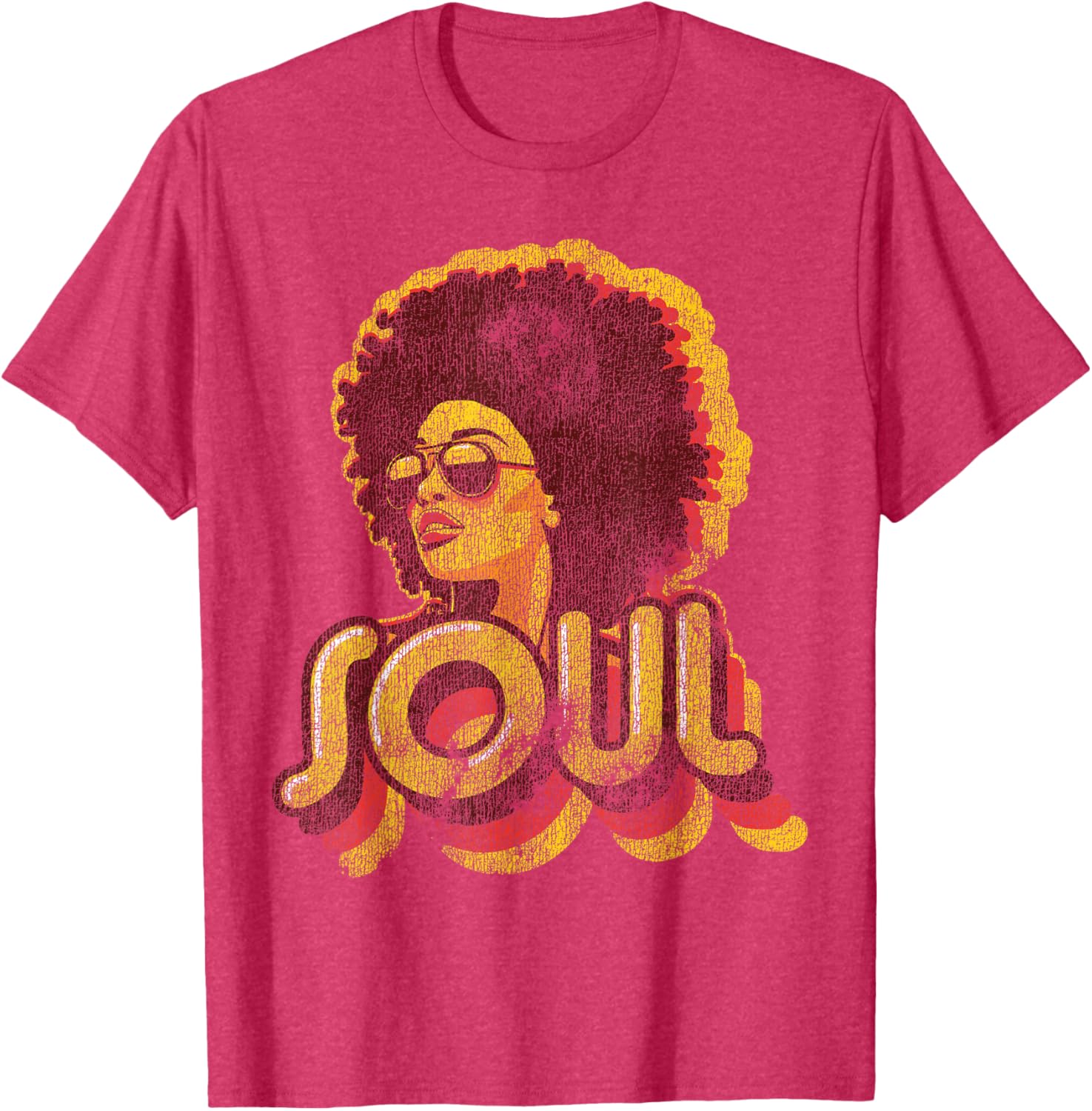 Retro 70s Funk Afro Soul T-Shirt for Vintage Style Lovers - 26