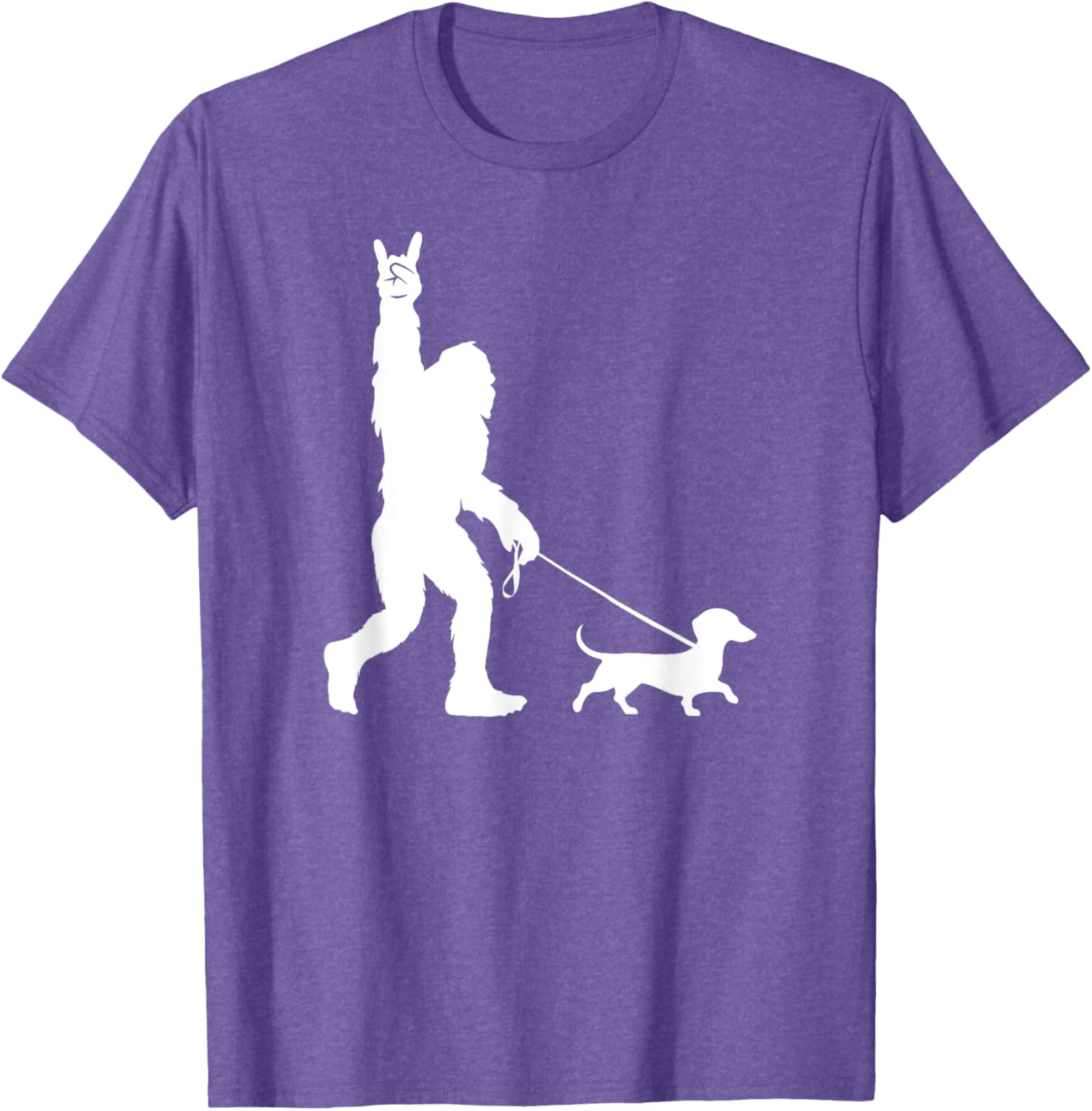 Bigfoot Dachshund T-Shirt for Men Women Kids - Fun Sasquatch Design - 25