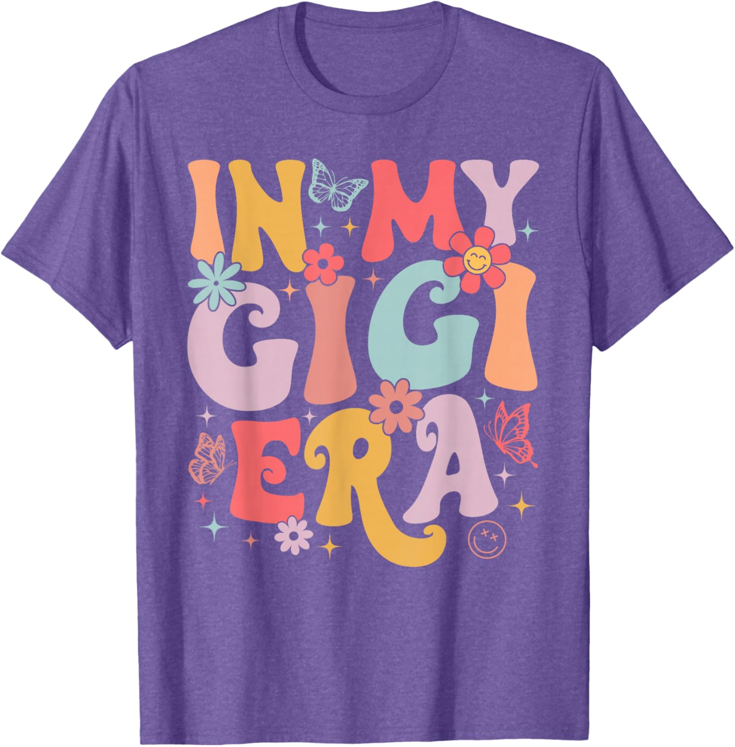 In My Gigi Era Retro Butterfly T-Shirt for Stylish Moms on Mother's Day - 16