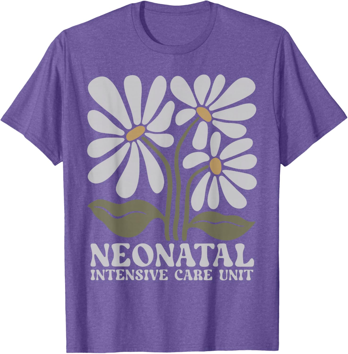Boho Floral NICU Nurse T-Shirt for Neonatal RNs - Stylish and Comfy - 11