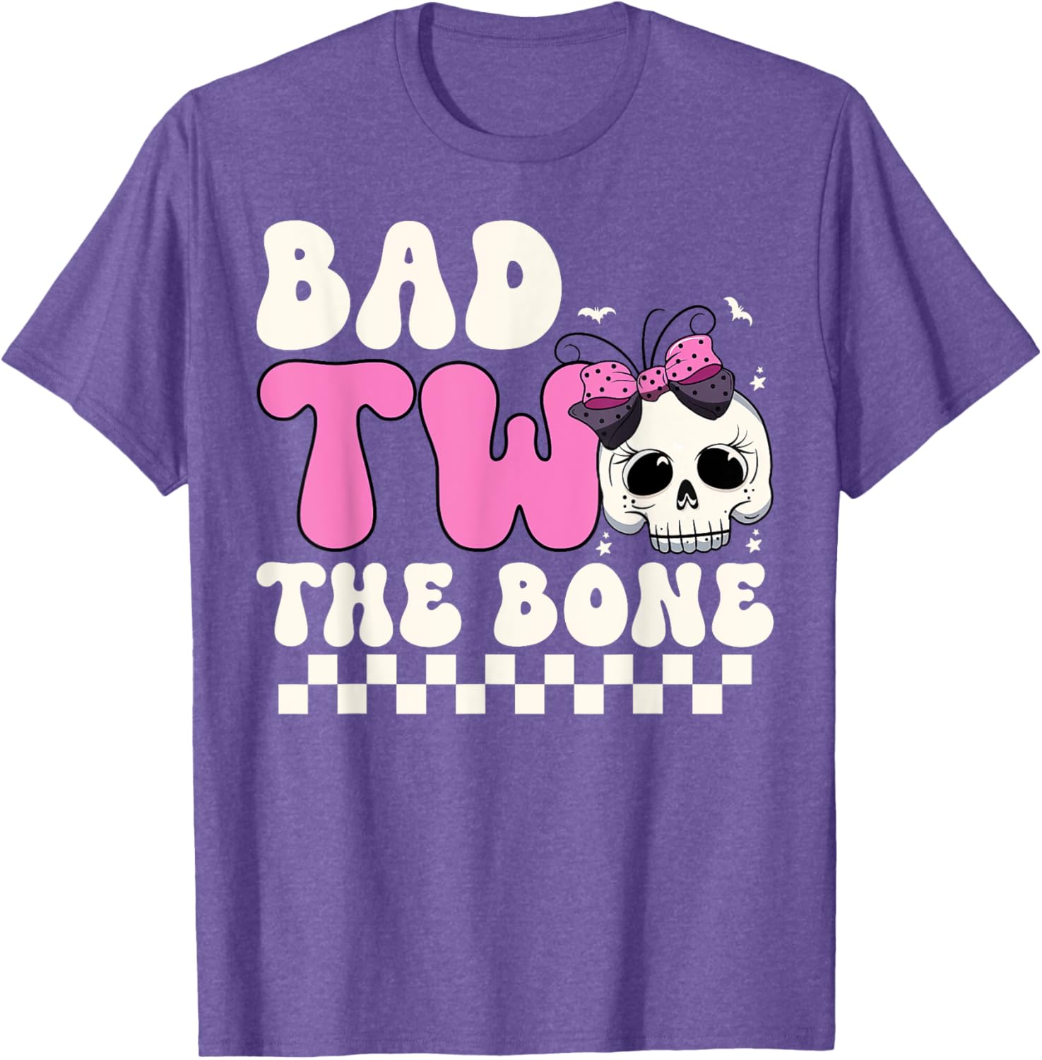 Bad Two The Bone Spooky 2nd Birthday T-Shirt for Girls - 13