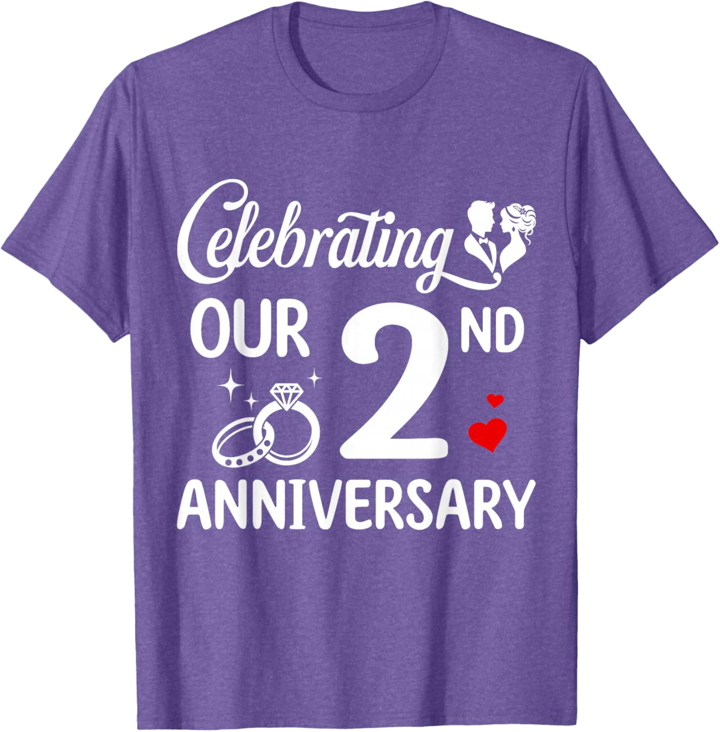 Celebrate Your 2nd Wedding Anniversary with Our Fun Marriage T-Shirt - 12