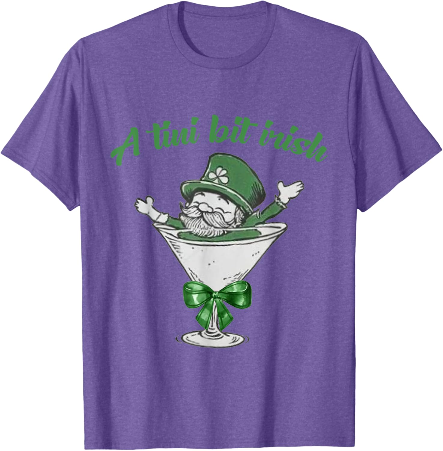 A Tini Bit Irish Leprechaun Martini St Patrick's Day T-Shirt - 11