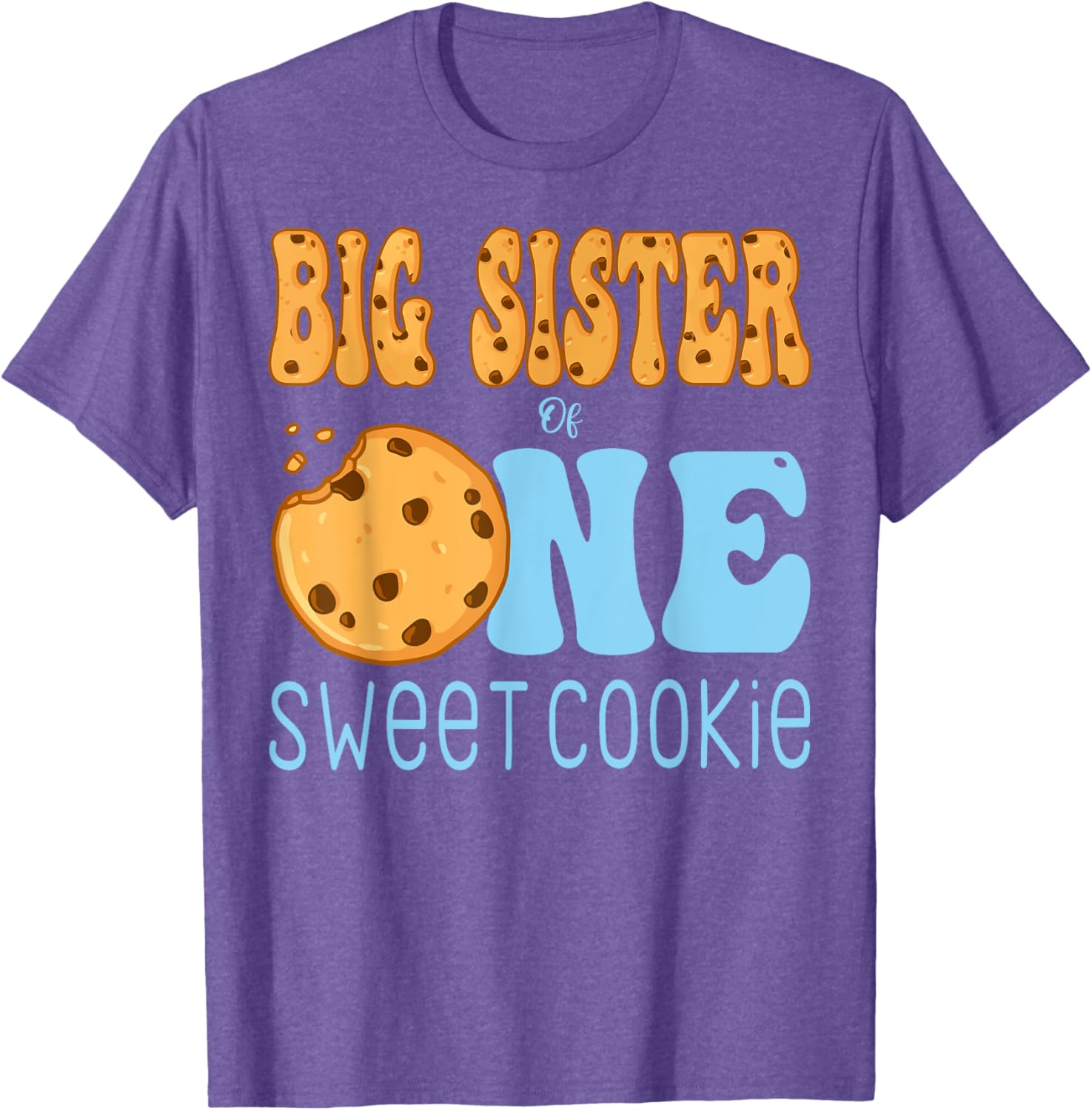 Big Sister Cookies and Milk Birthday Party T-Shirt for Kids - 8