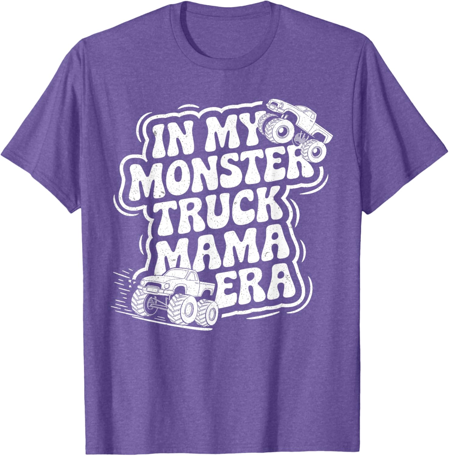 Groovy Monster Truck Mama Era T-Shirt for Fun Loving Moms on Mother's Day - 21