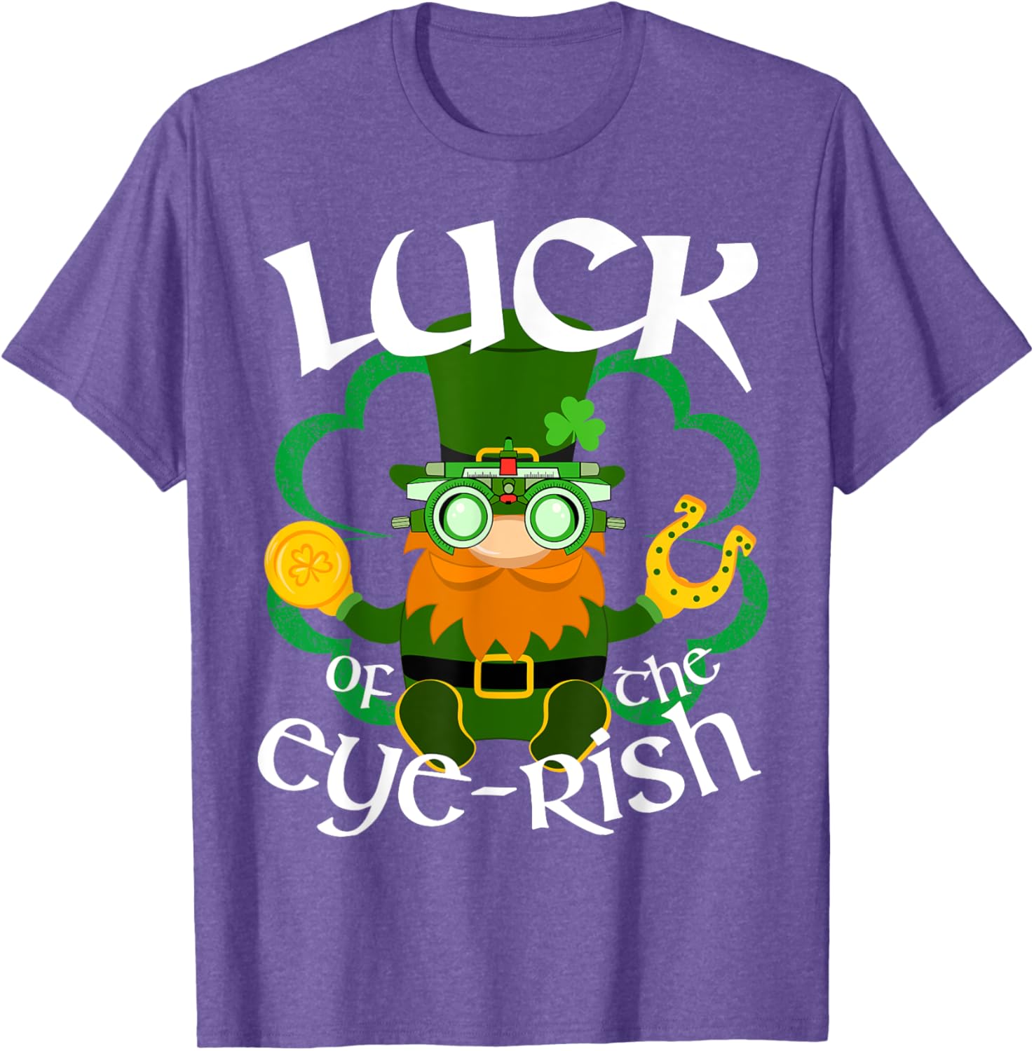 St Patrick's Day Irish Gnome Eye Doctor T-Shirt for Optometrists - 12