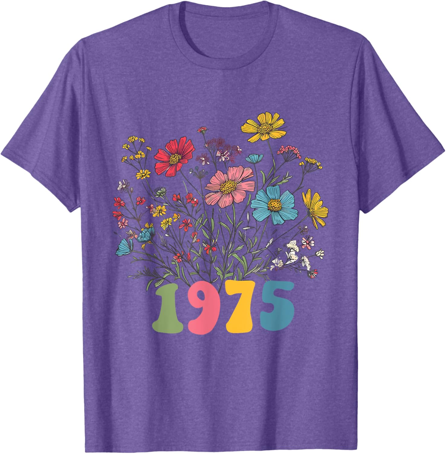 Wildflower 1975 50th Birthday T-Shirt for Women – Celebrate with Style! - 10