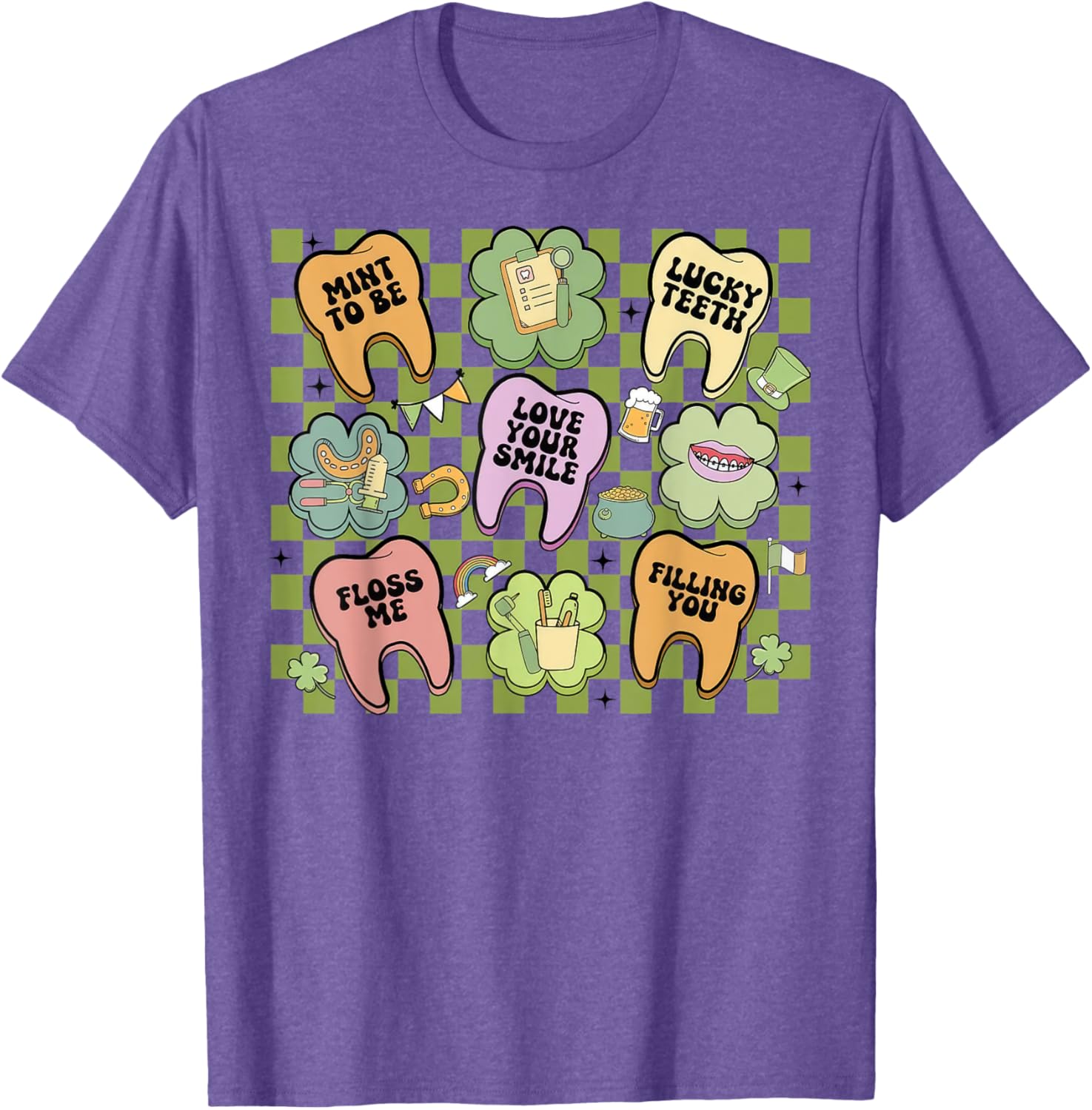 Retro Irish Dentist T-Shirt for St Patrick's Day Dental Squad Fun - 1