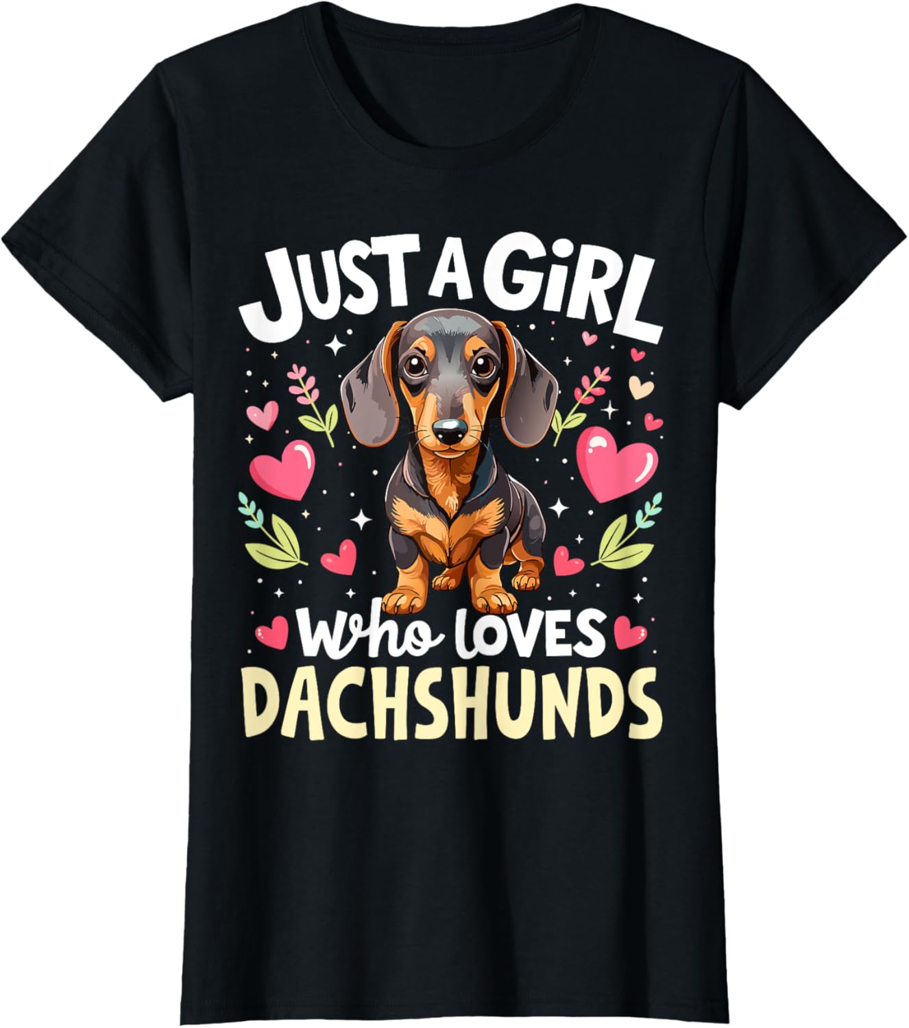 Adorable Dachshund Puppy T-Shirt for Dog Lovers - Cute Weiner Dog Tee - 1