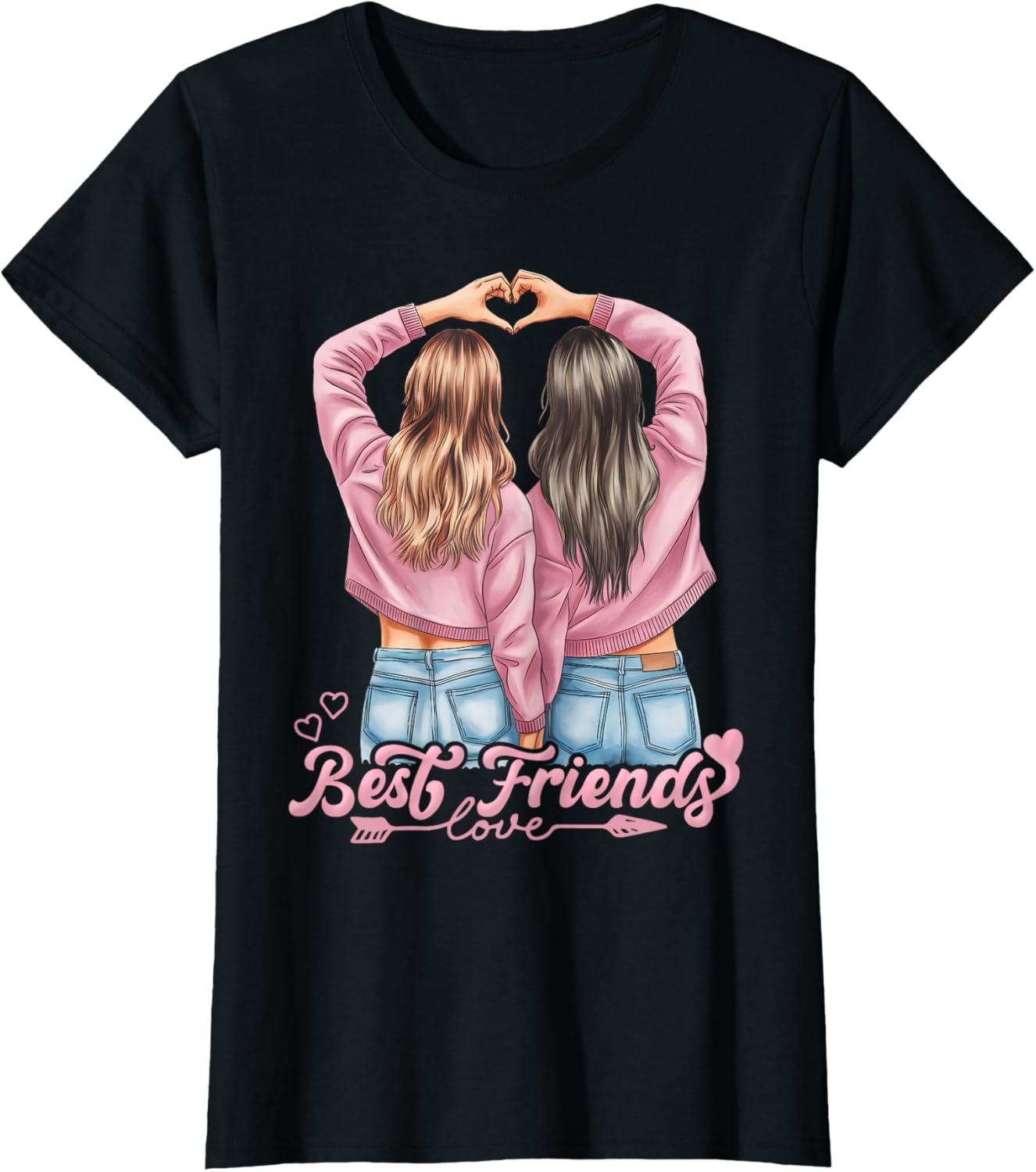 Best Friends Valentine's Day T-Shirt for Teenage Girls - Cute Friendship Tee - 6