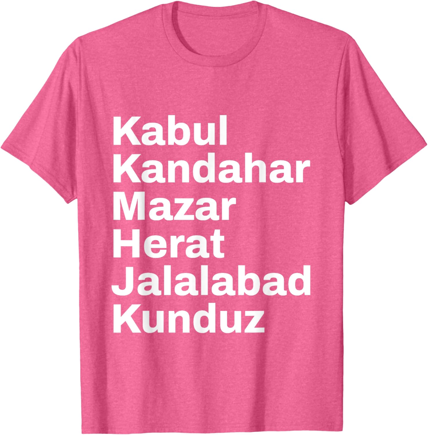 Afghanistan Cities and Towns Travel T-Shirt for Adventure Lovers - 14
