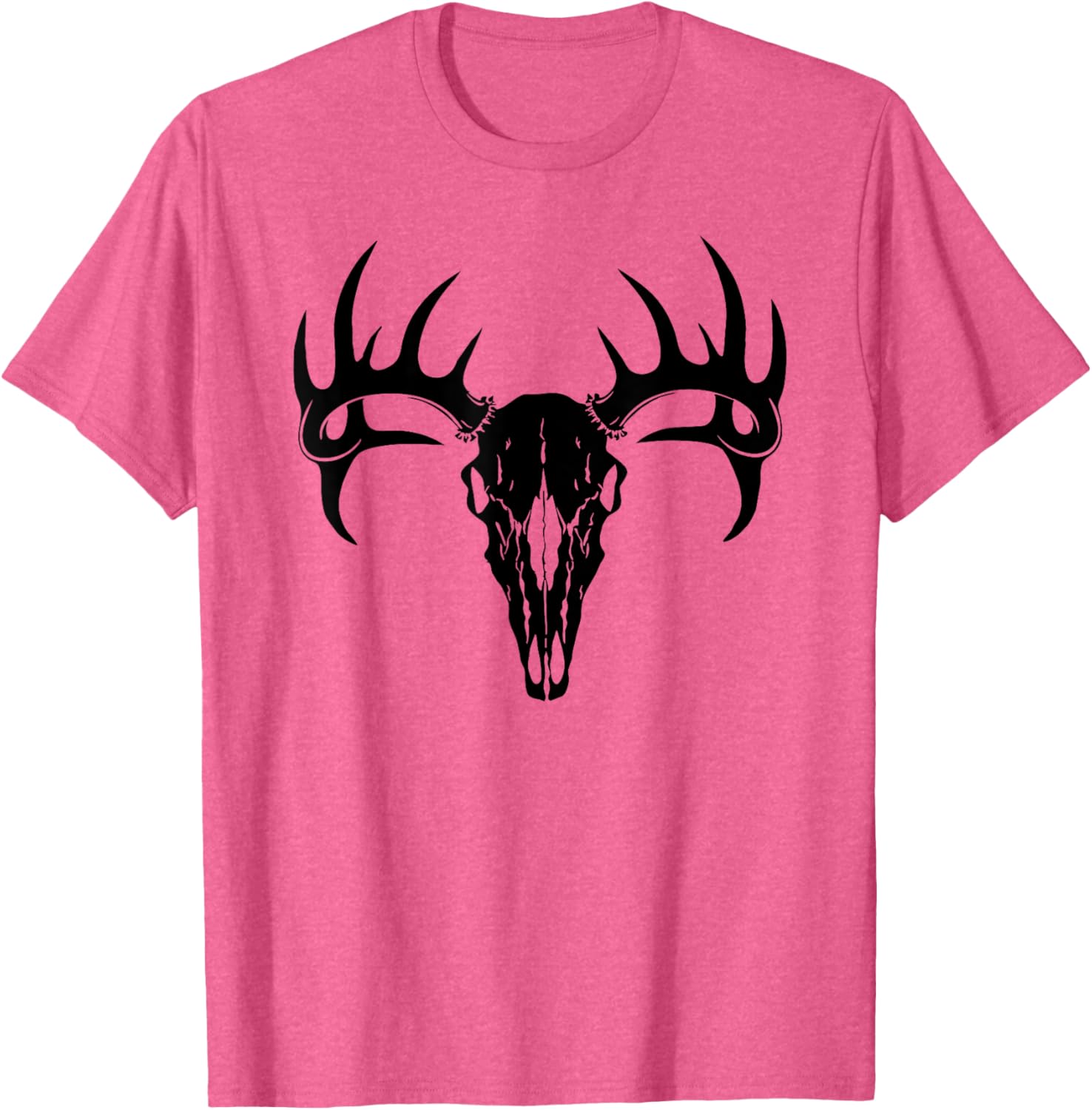 Stylish Deer Antler Deer Skull T-Shirt for Outdoor Enthusiasts - 5