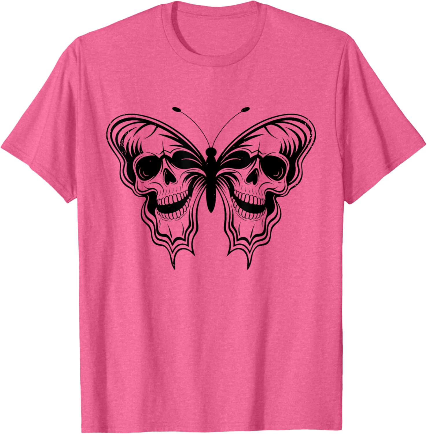 Halloween Butterfly Skulls T-Shirt for Men and Women - Spooky Style - 5