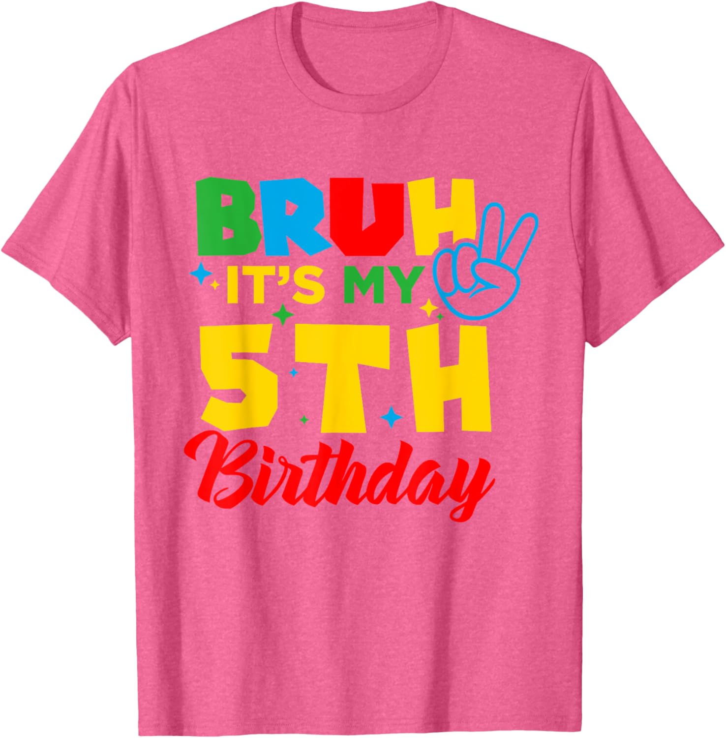 Bruh I'm 5 Gamer T-Shirt for 5th Birthday Celebration Fun! - 3