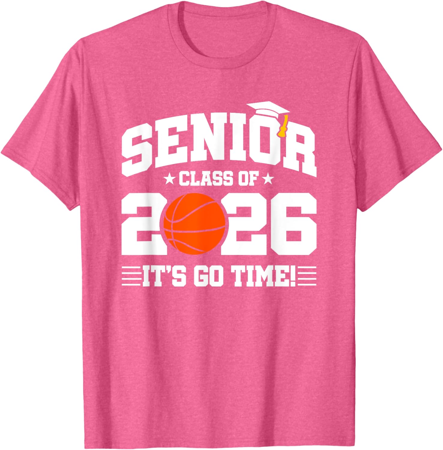 Class of 2026 Senior Year Basketball Player T-Shirt for Basketball Fans - 26