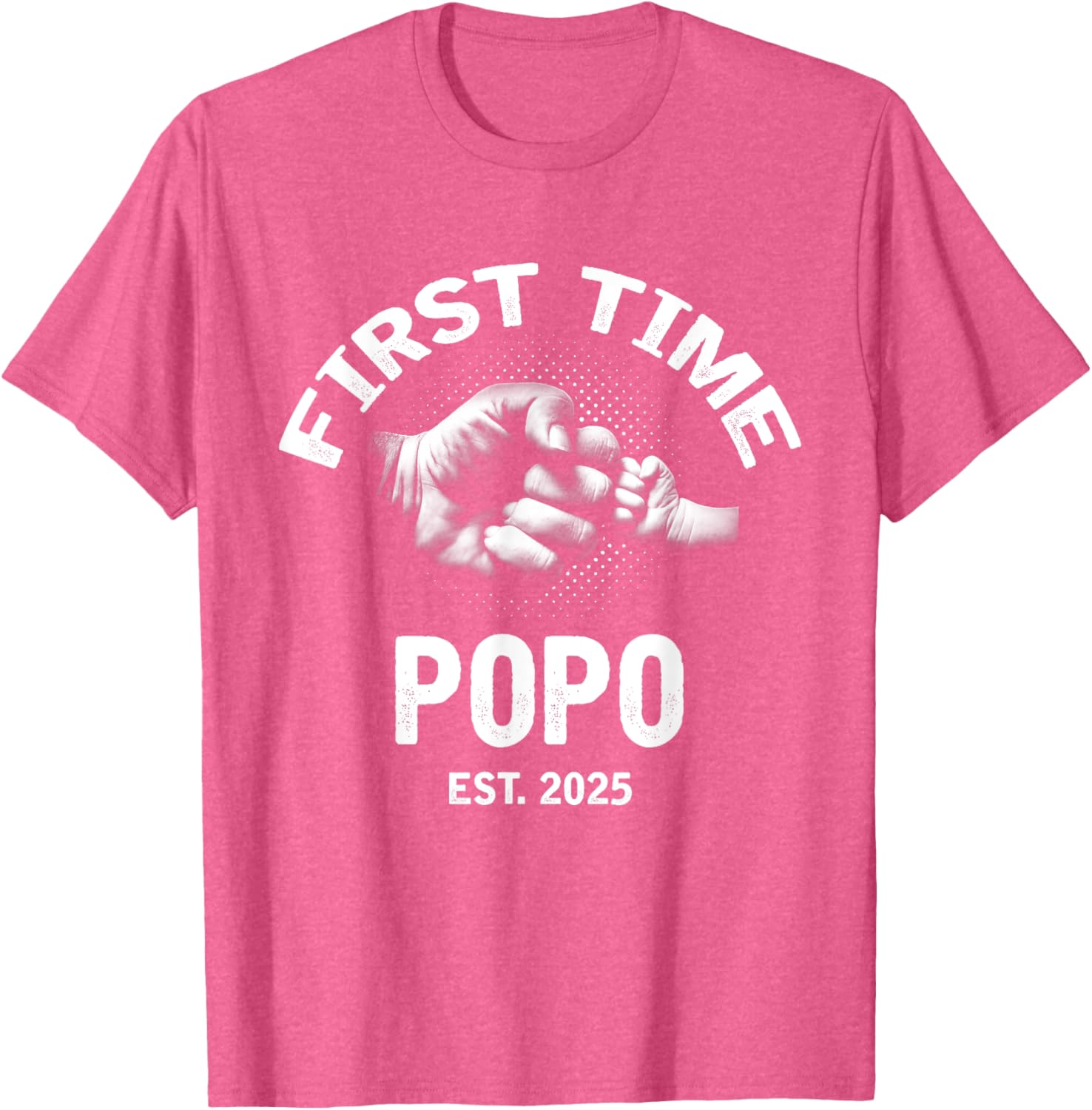 First Time Popo 2025 Father's Day Vintage T-Shirt for Dads - 15
