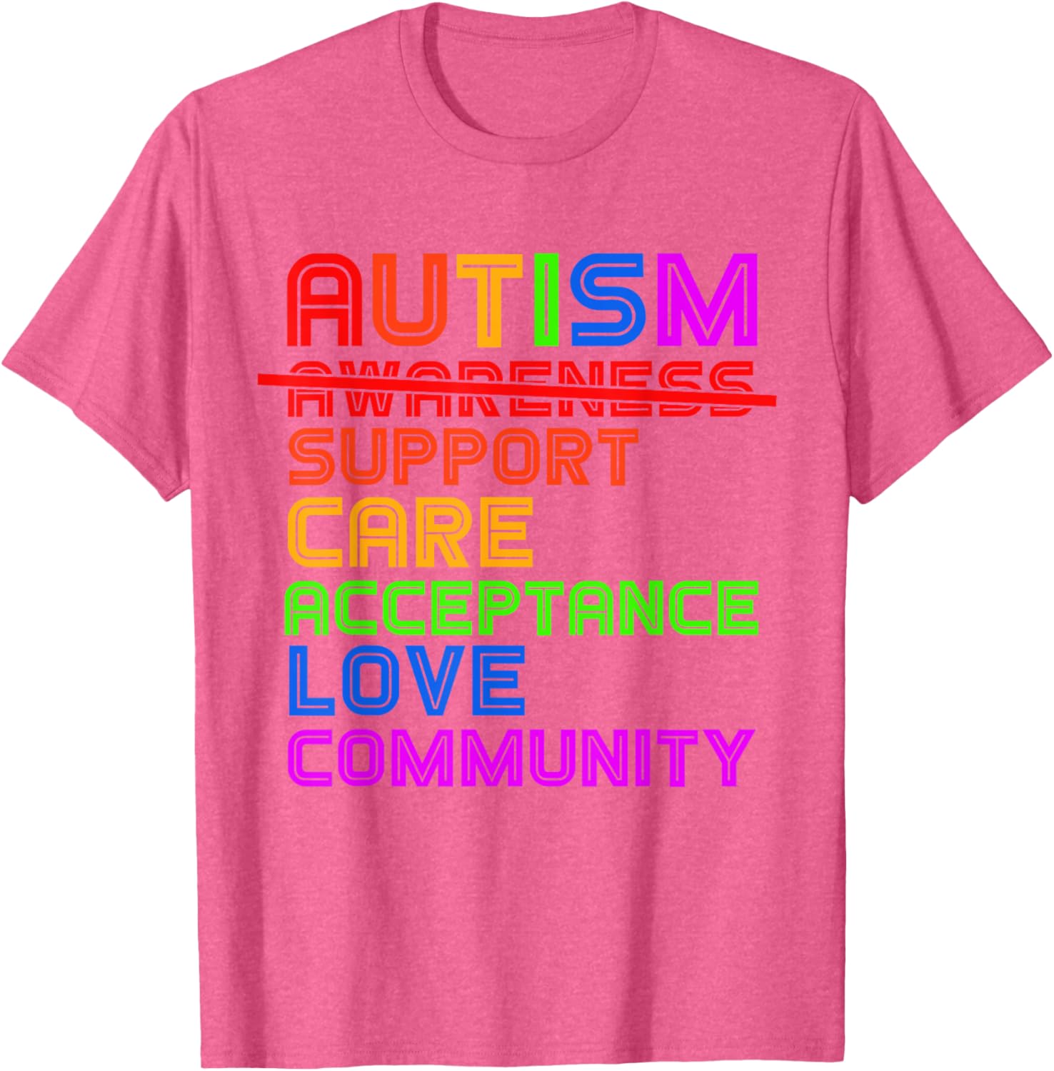 Autism Awareness T-Shirt for Men, Women, and Kids - Support Acceptance - 18