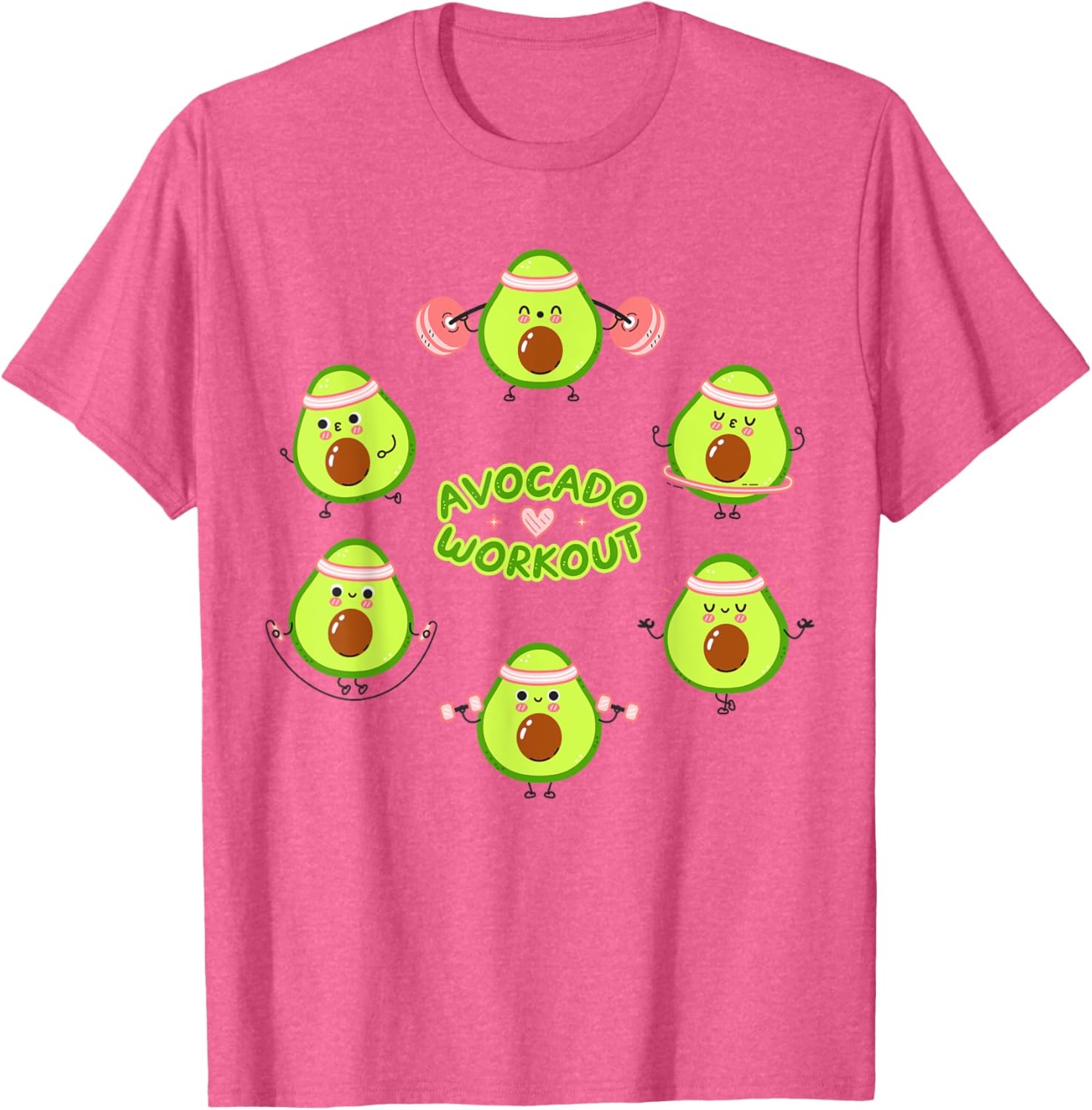 Avocado Workout Guacamole T-Shirt for Vegan Mexican Food Lovers - 9