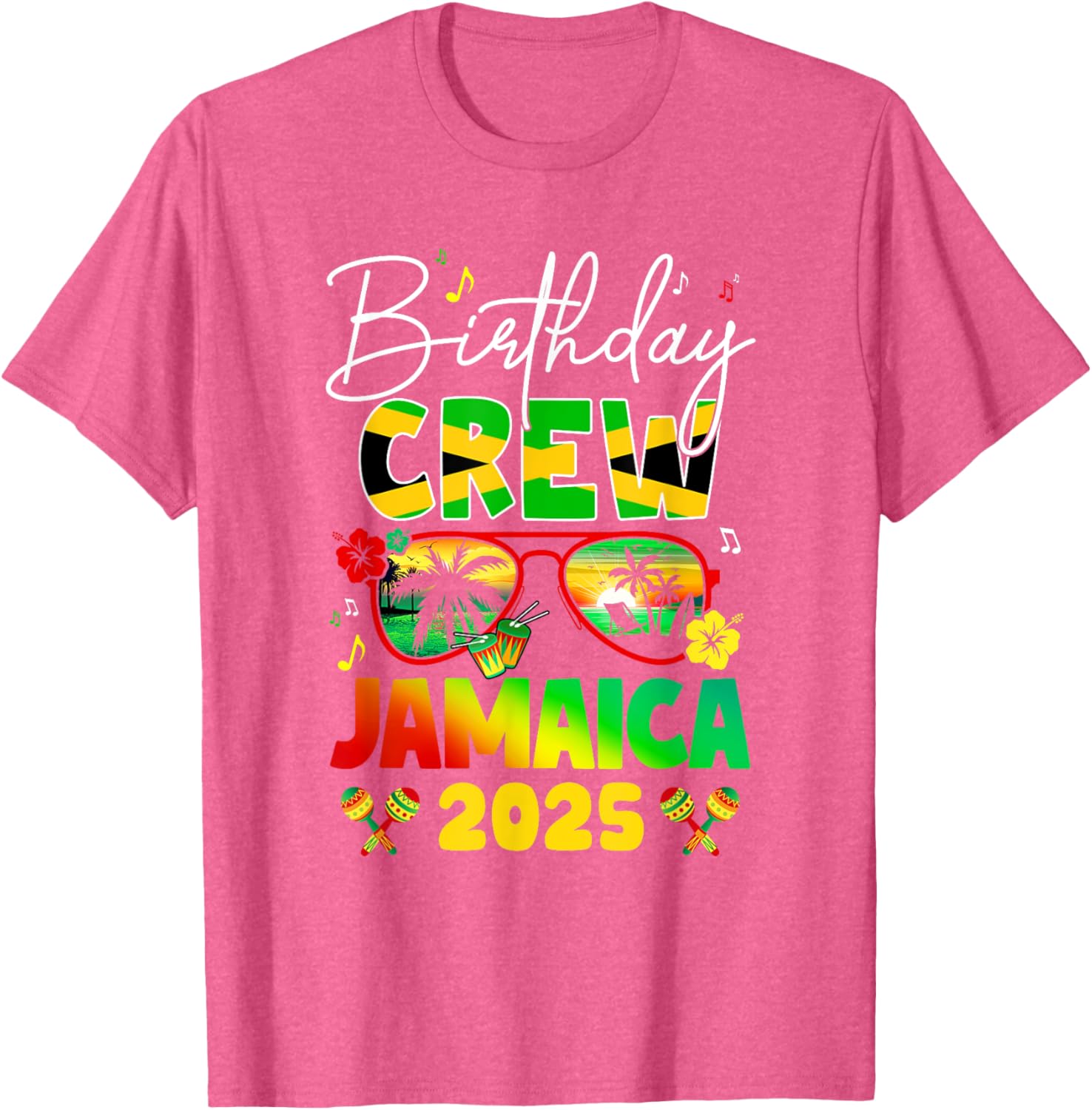Birthday Crew Jamaica 2025 Birthday Girl Matching T-Shirt for Fun Parties - 26