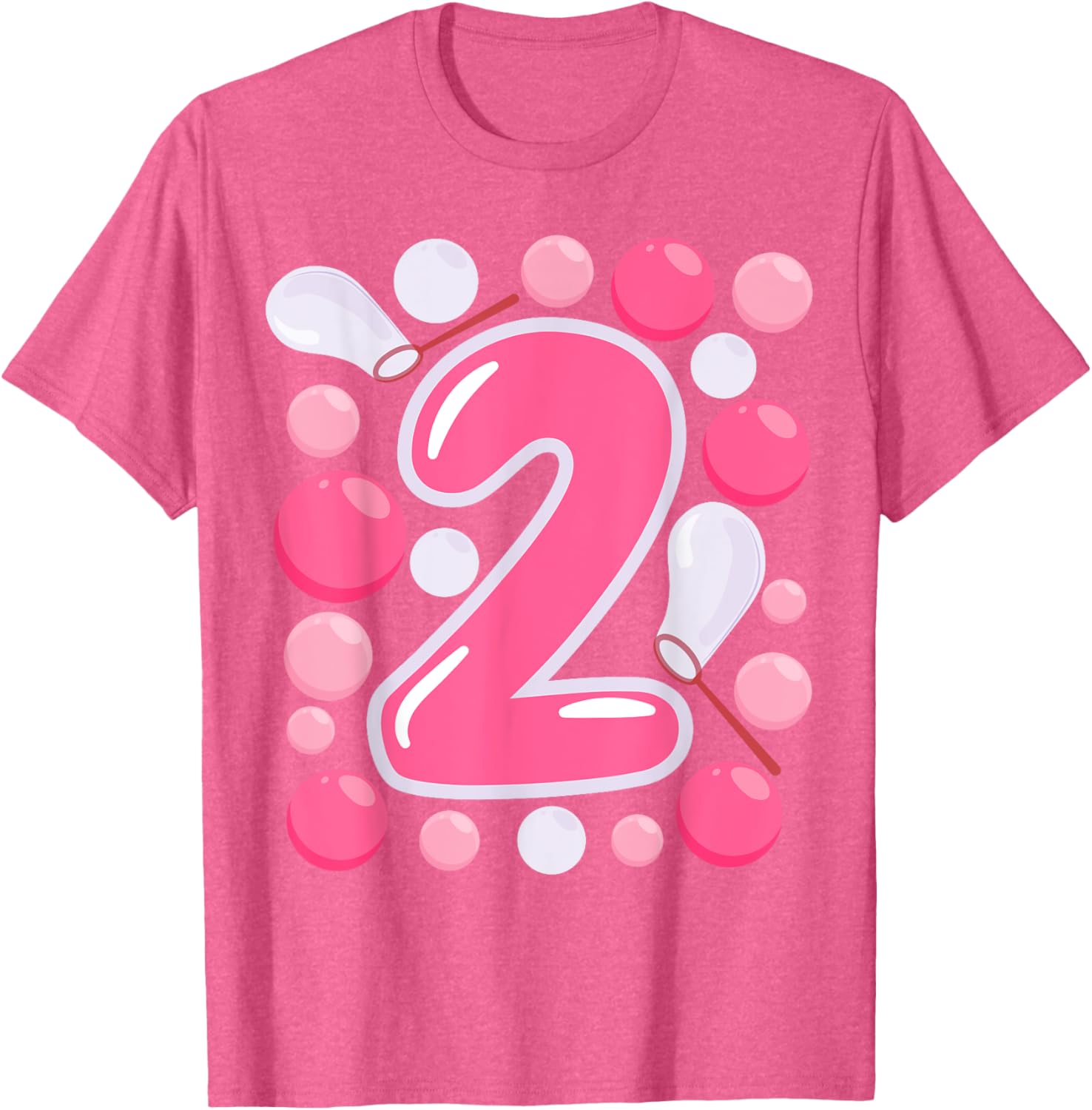 Adorable Girls 2nd Bubble Birthday Party T-Shirt for Kids Celebrations - 3