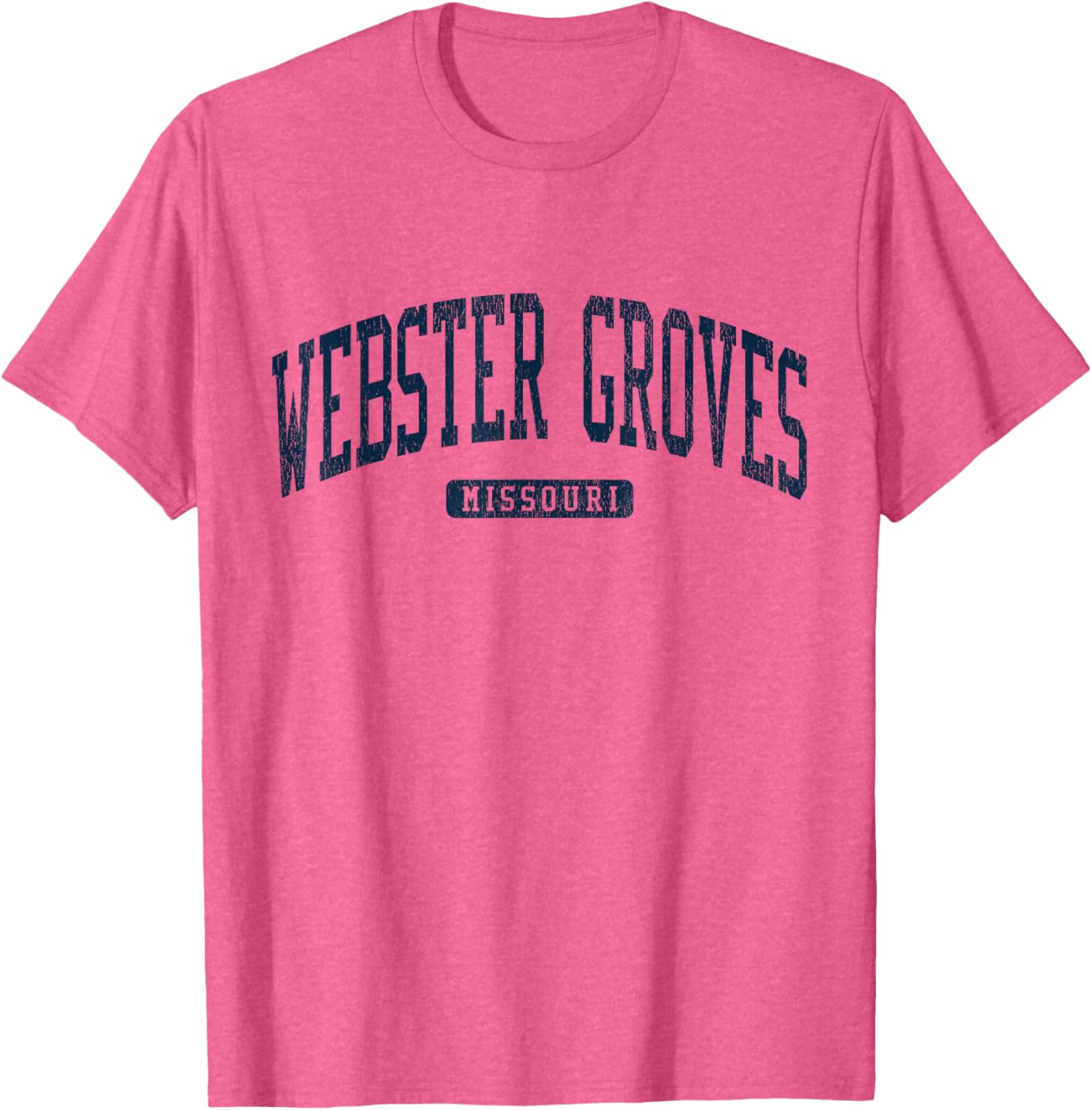 Webster Groves Missouri College Style Blue T-Shirt for Students and Alumni - 15