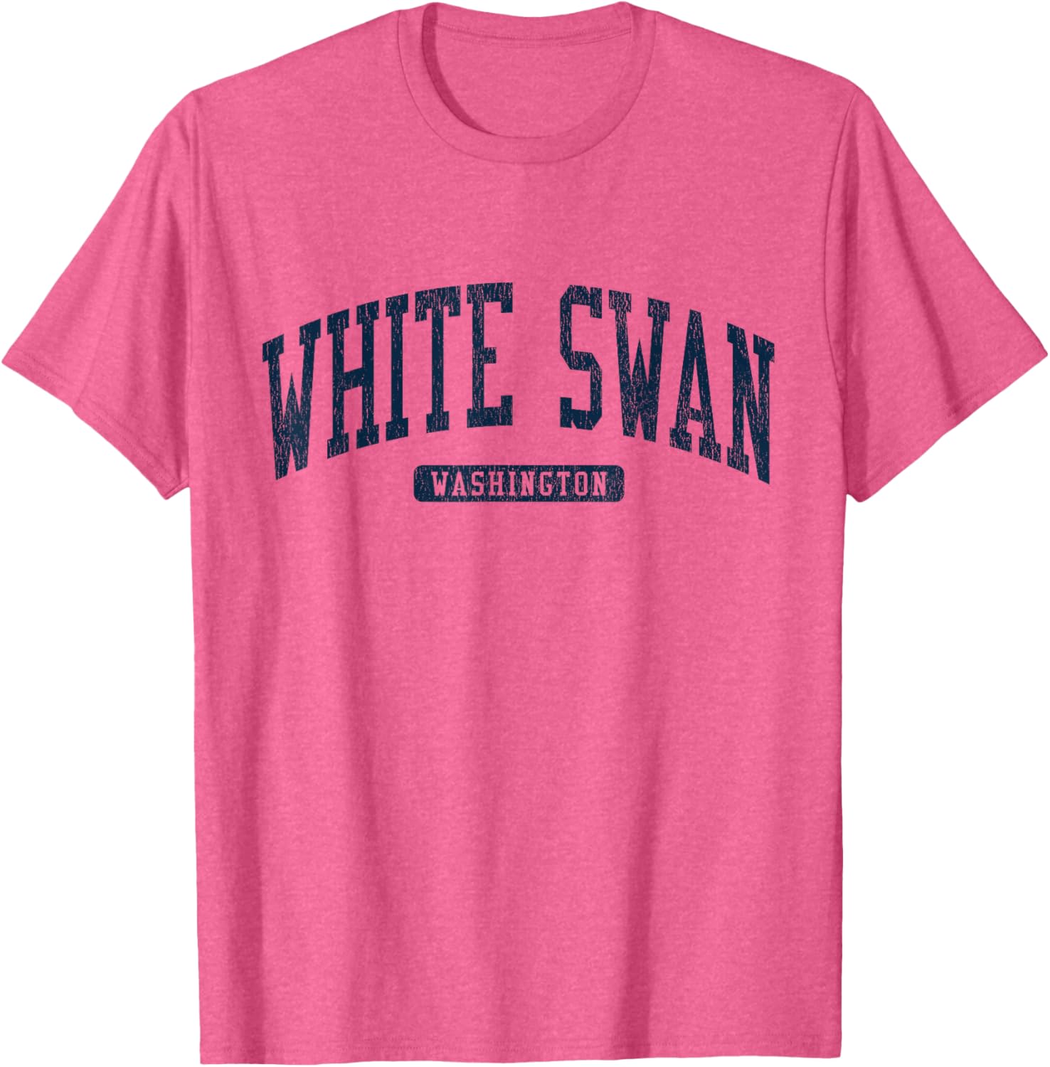 White Swan College University Style Blue T-Shirt for Washington WA Fans - 8