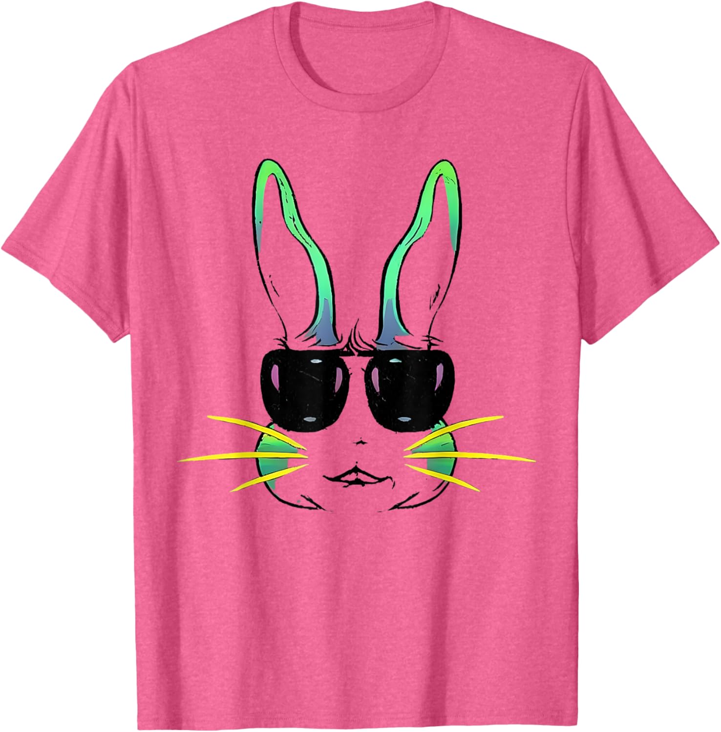 Cool Bunny Face Sunglasses T-Shirt for Fun Easter Celebrations - 19