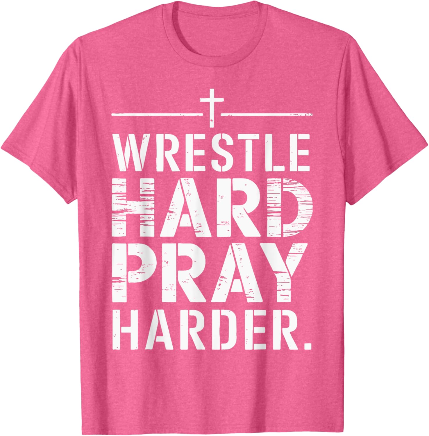 Wrestle Hard Pray Harder T-Shirt for Athletes and Faithful Fans - 11