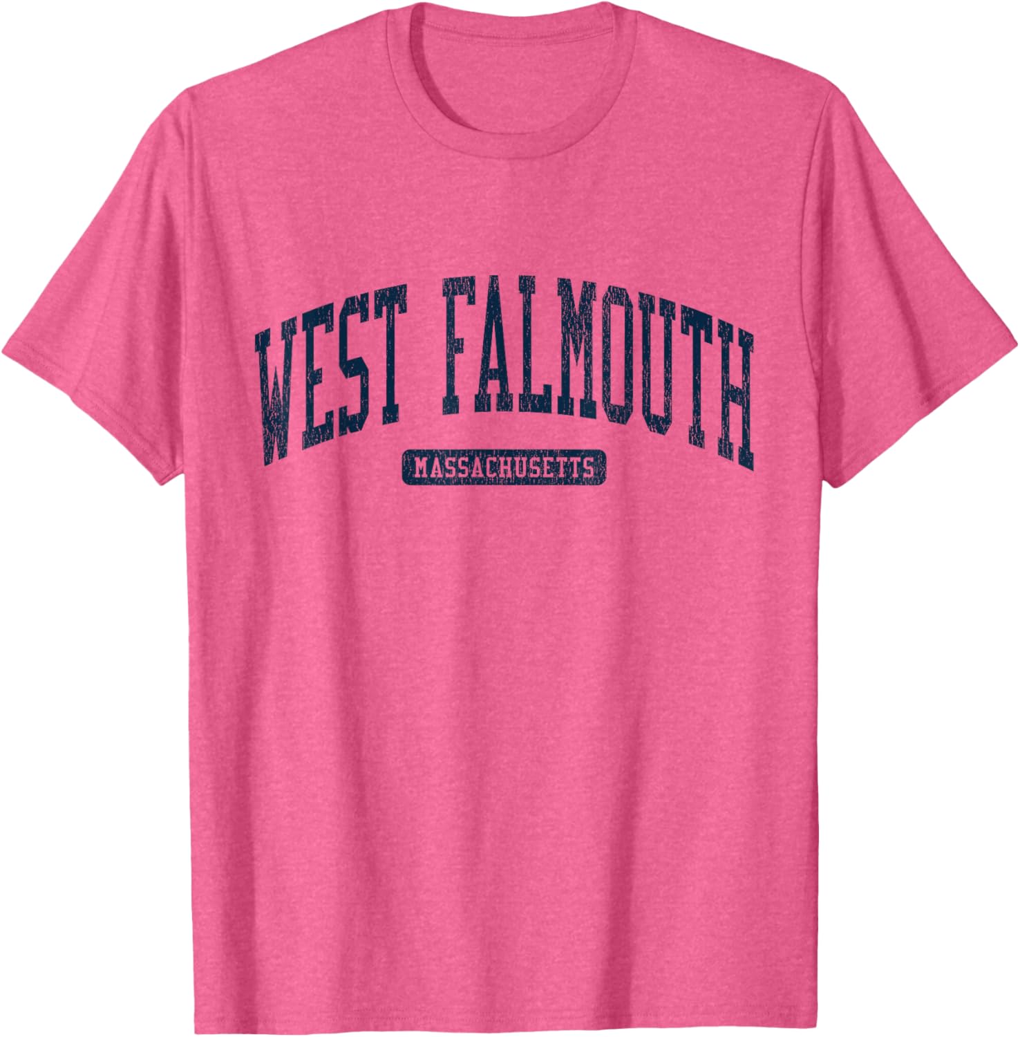 West Falmouth MA College University Stylish Blue T-Shirt for Casual Wear - 14