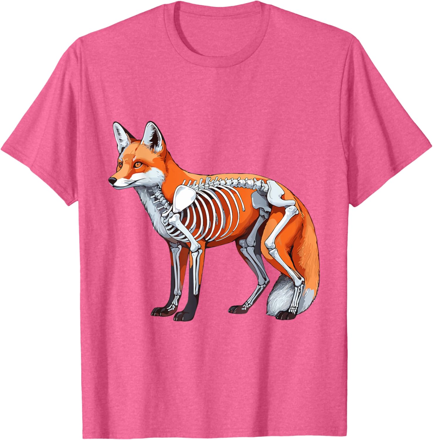 X-ray Fox Body Anatomy Radiography Skeleton T-Shirt for Anatomy Lovers - 5