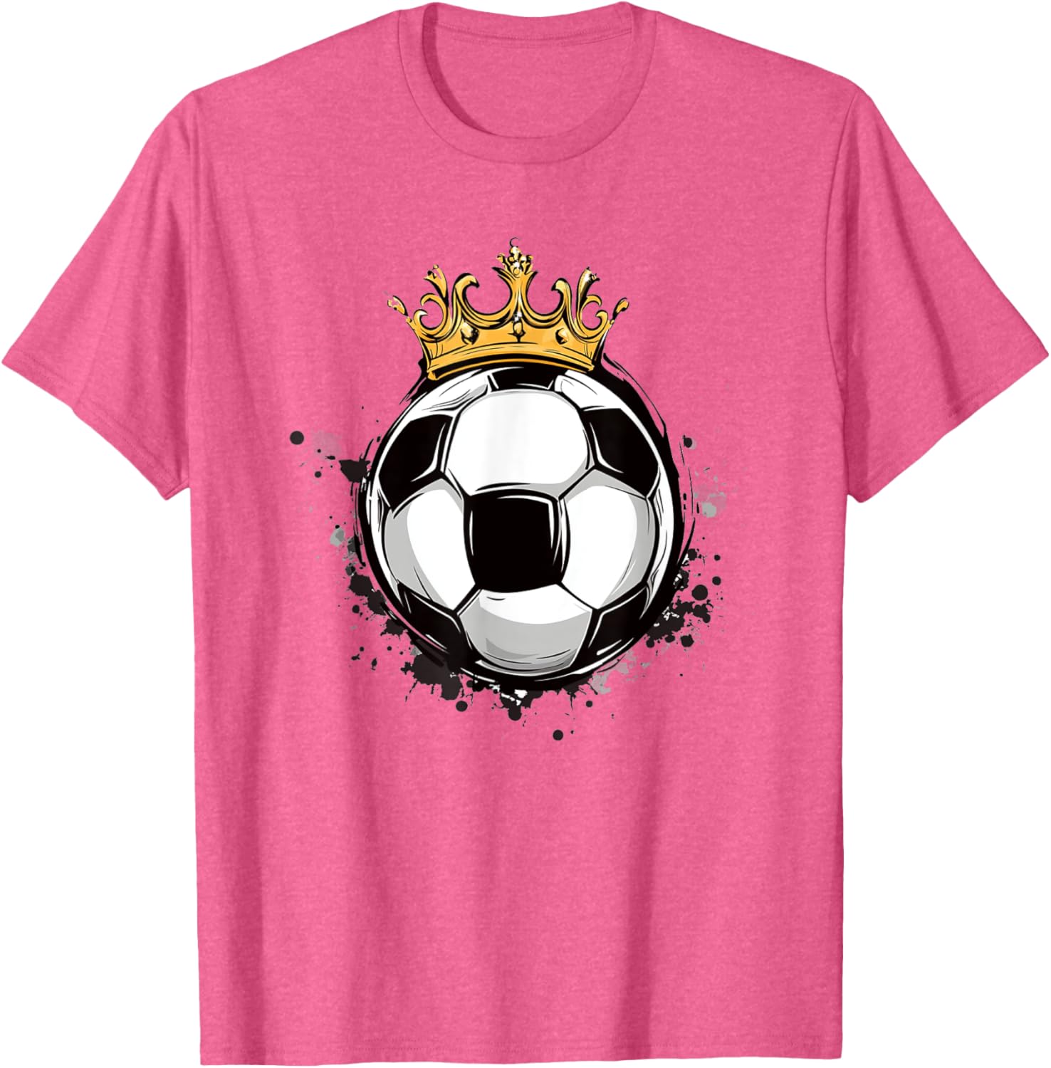 Soccer Royalty T-Shirt with Crowned Ball for Kids - Stylish Sports Wear - 23
