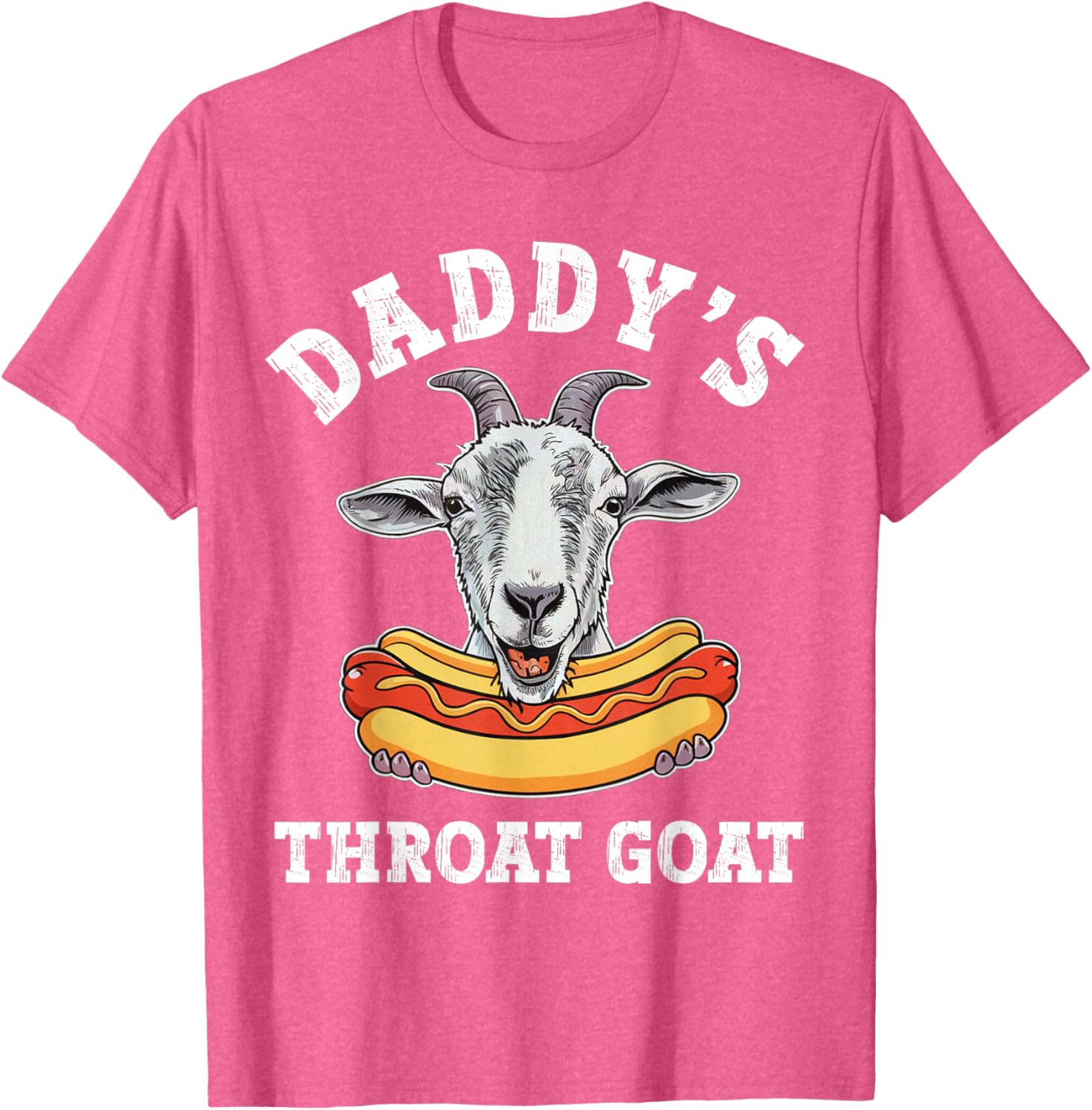 Funny Daddy's Throat Goat Meme T-Shirt for Adult Humor Lovers - 25