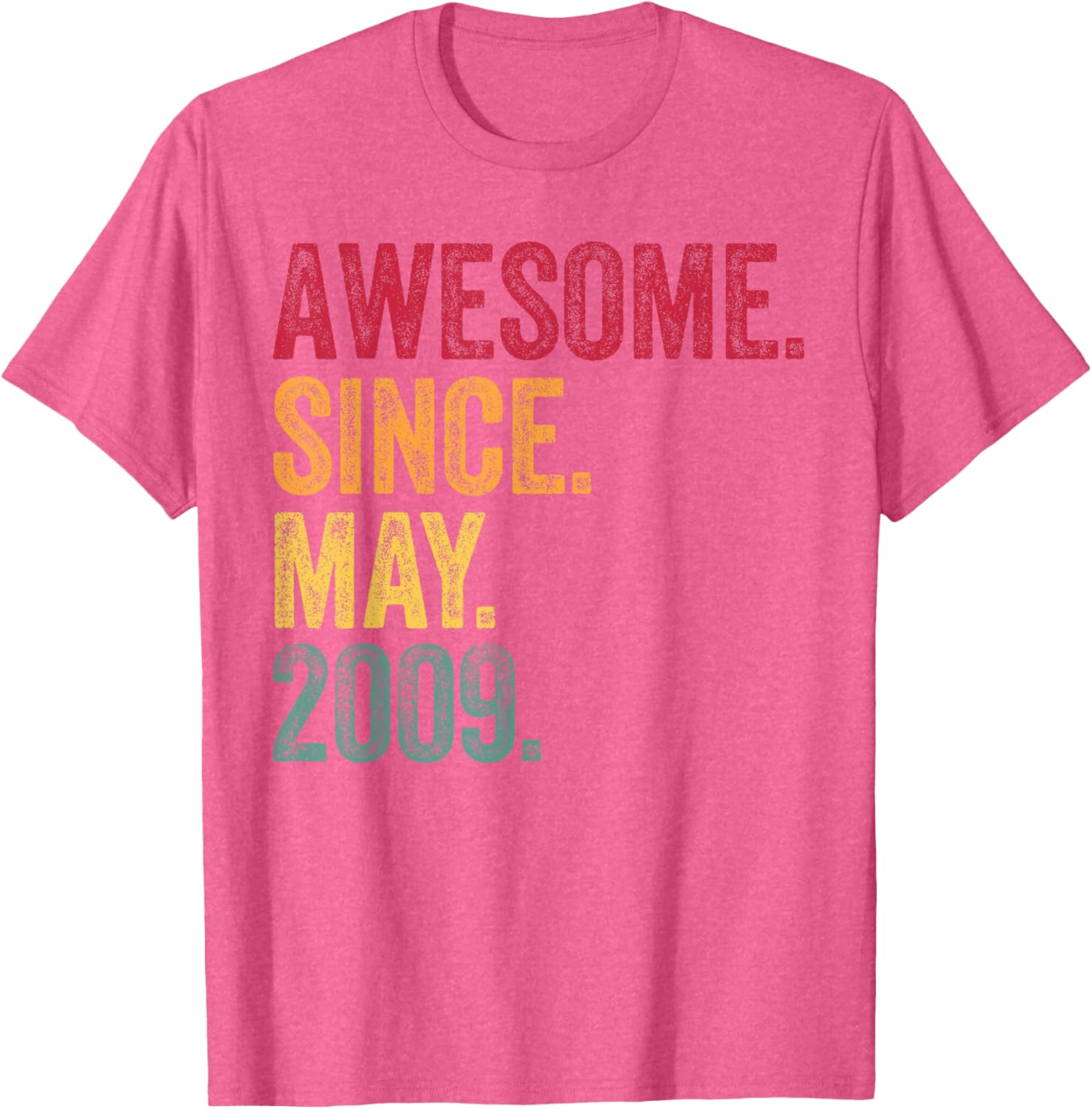 Vintage 16th Birthday T-Shirt Awesome Since May 2009 Gift Idea - 29