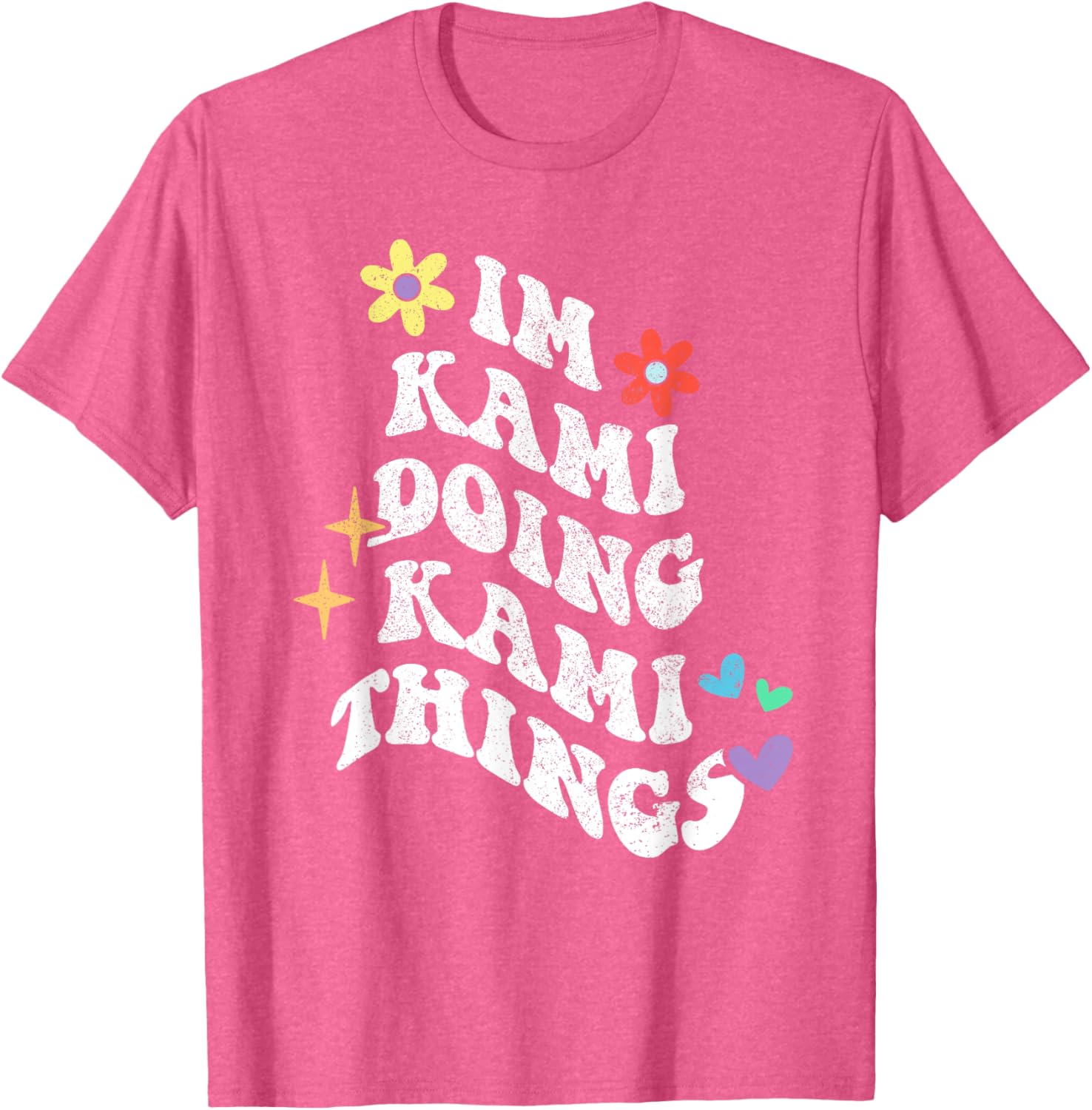 Retro Groovy Kami Doing Funny Things Mother's Day T-Shirt for Moms - 25