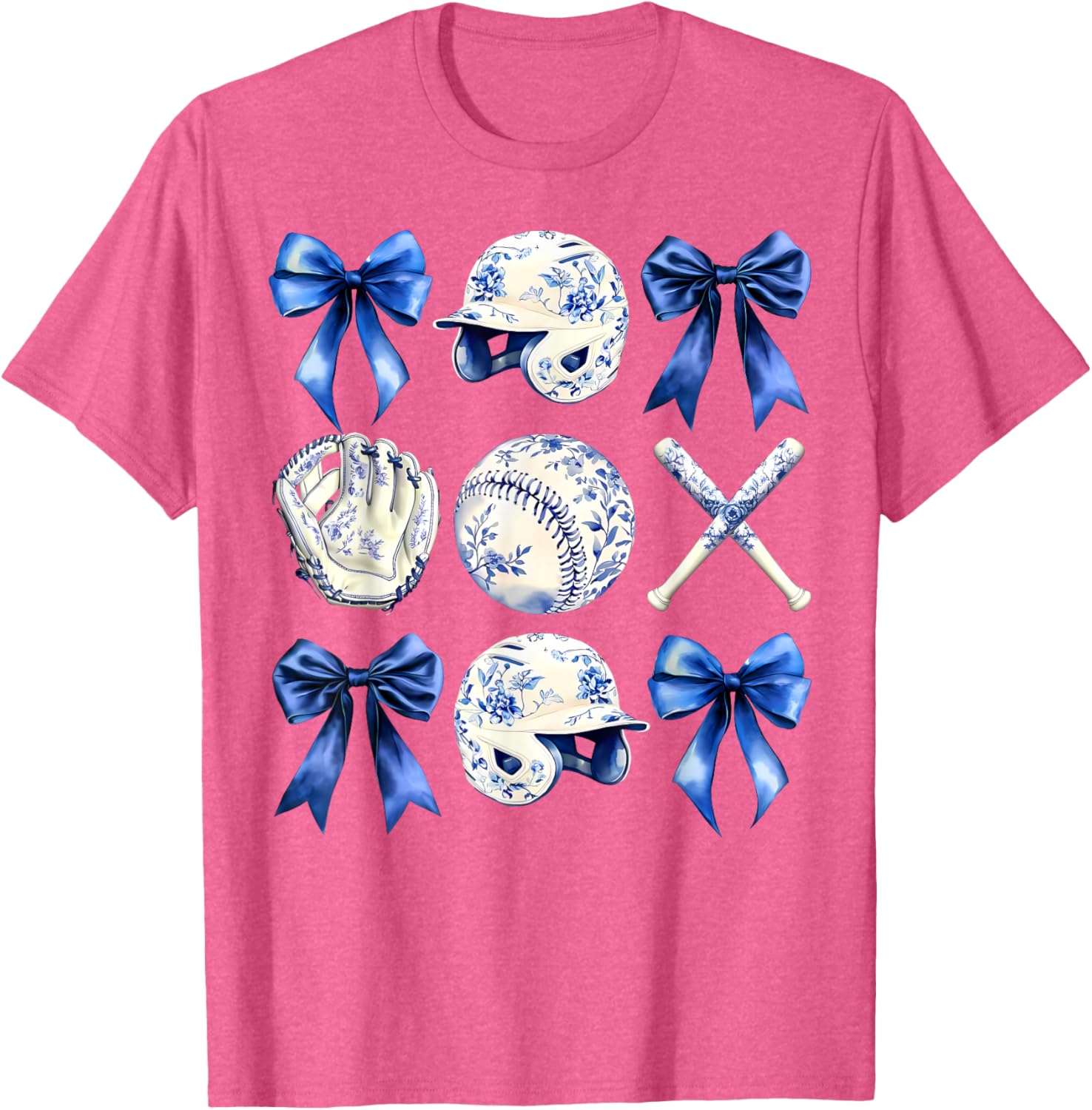 Charming Baseball Mama Bow T-Shirt Perfect for Mother's Day Gifts - 1