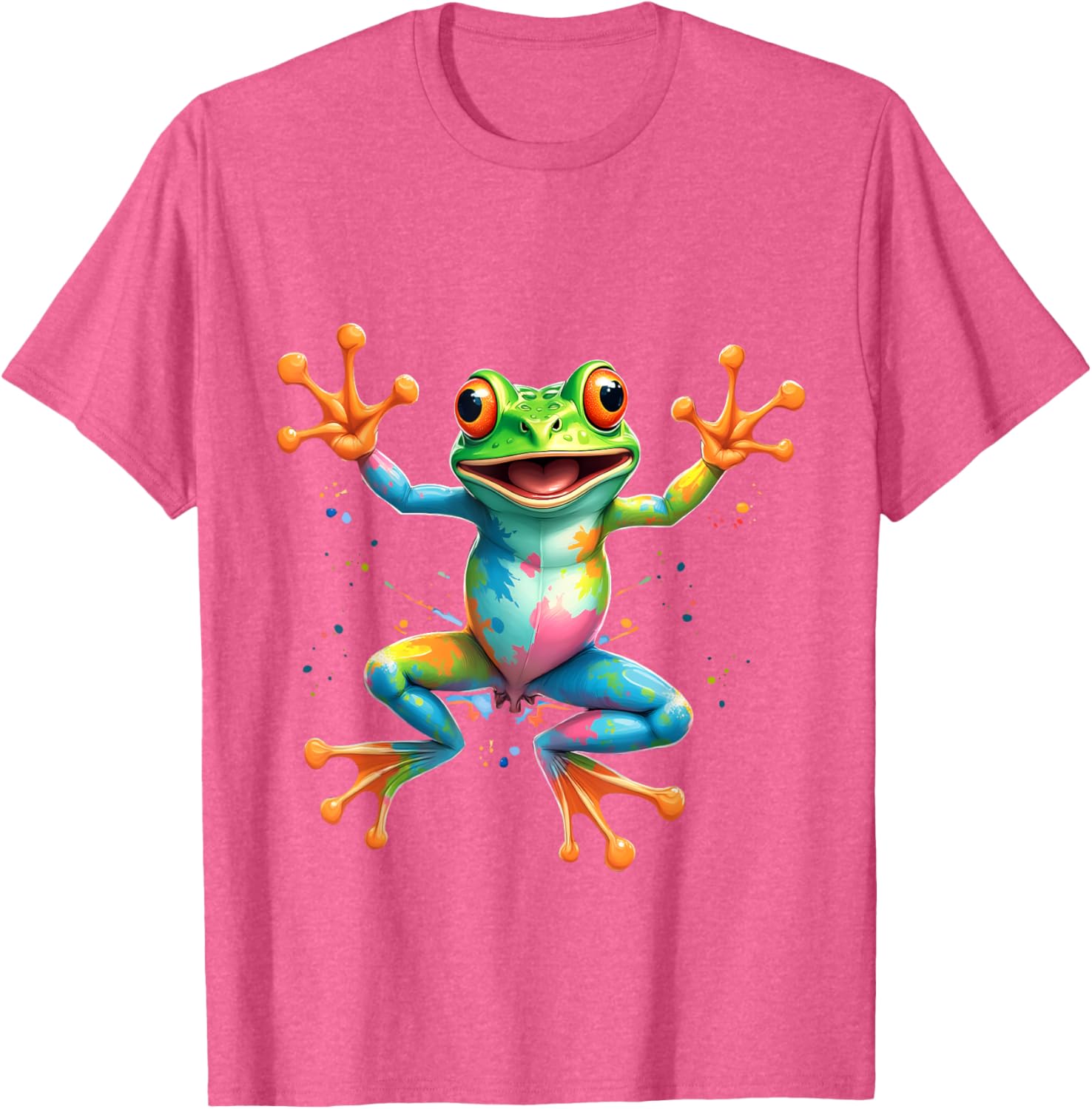Cool Tie Dye Frog Peace Sign T-Shirt for Men, Women, and Kids - 10
