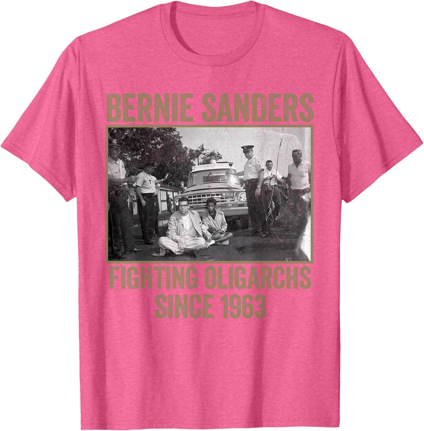 Bernie Fighting Oligarchs Protest T-Shirt for Activists and Supporters - 18