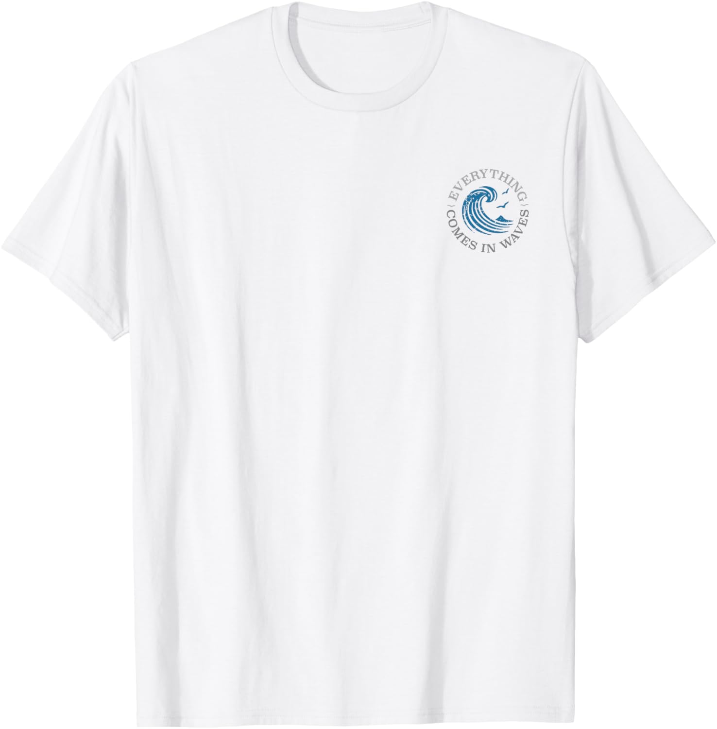 Chasing Suns Women's Surf Tee - Everything Comes in Waves T-Shirt - 8