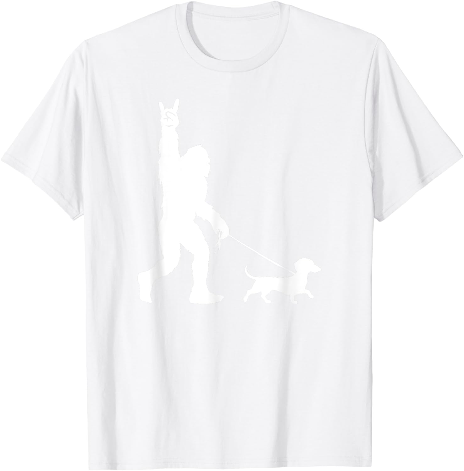 Bigfoot Dachshund T-Shirt for Men Women Kids - Fun Sasquatch Design - 7