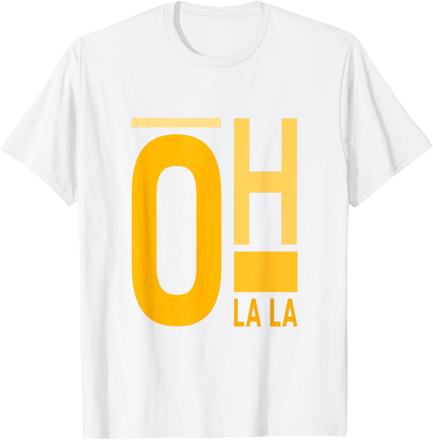 University Varsity Gold Oh La La T-Shirt for Stylish Students and Fans - 21