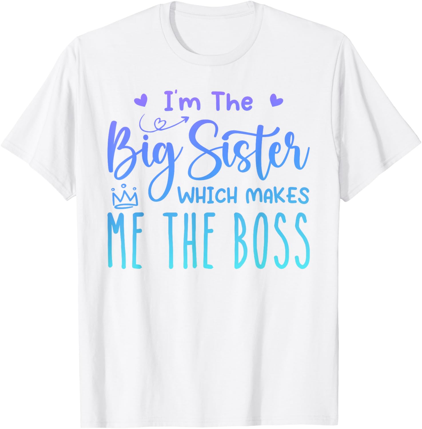 Big Sister Boss Funny Brothers T-Shirt for Sassy Siblings Fun Apparel - 11