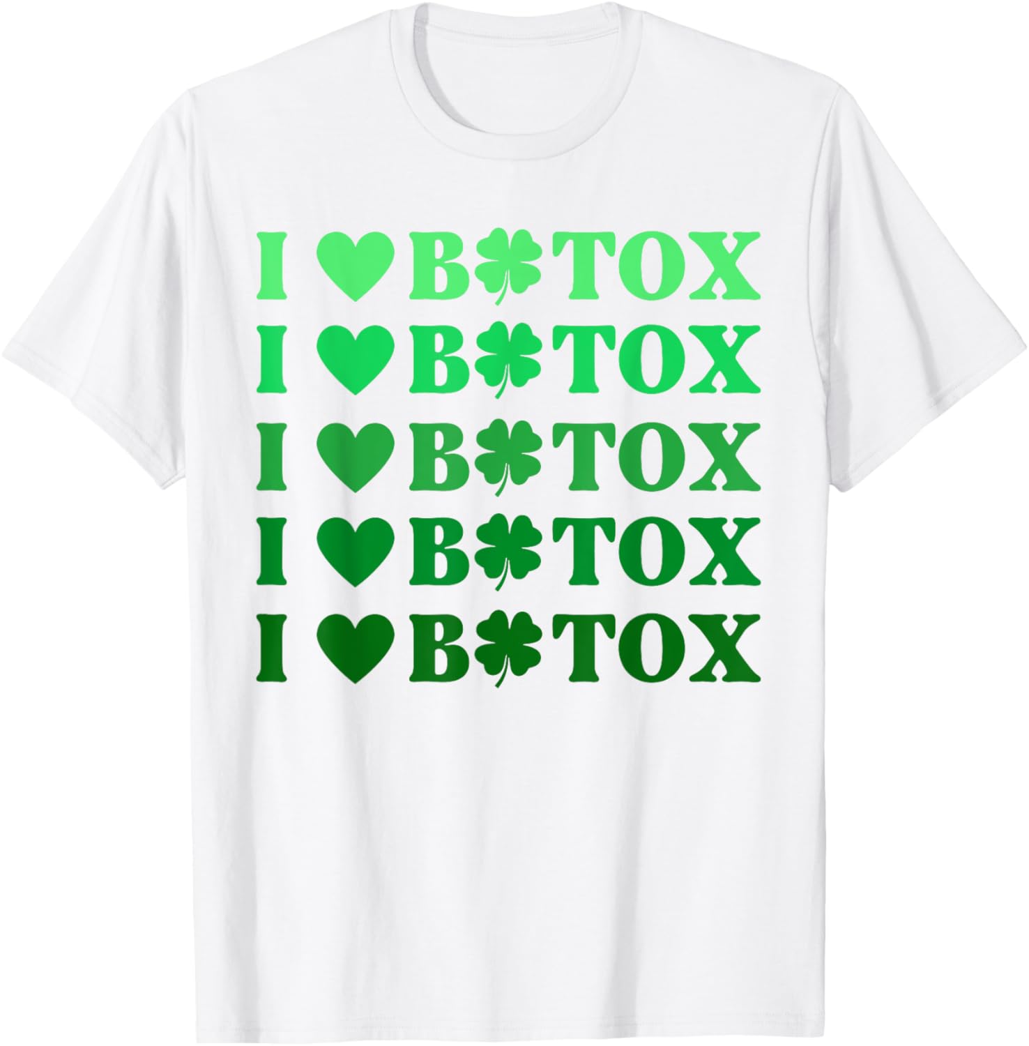 St Patrick's Day Botox Dealer Nurse Esthetician T-Shirt for Fun Festivities - 17
