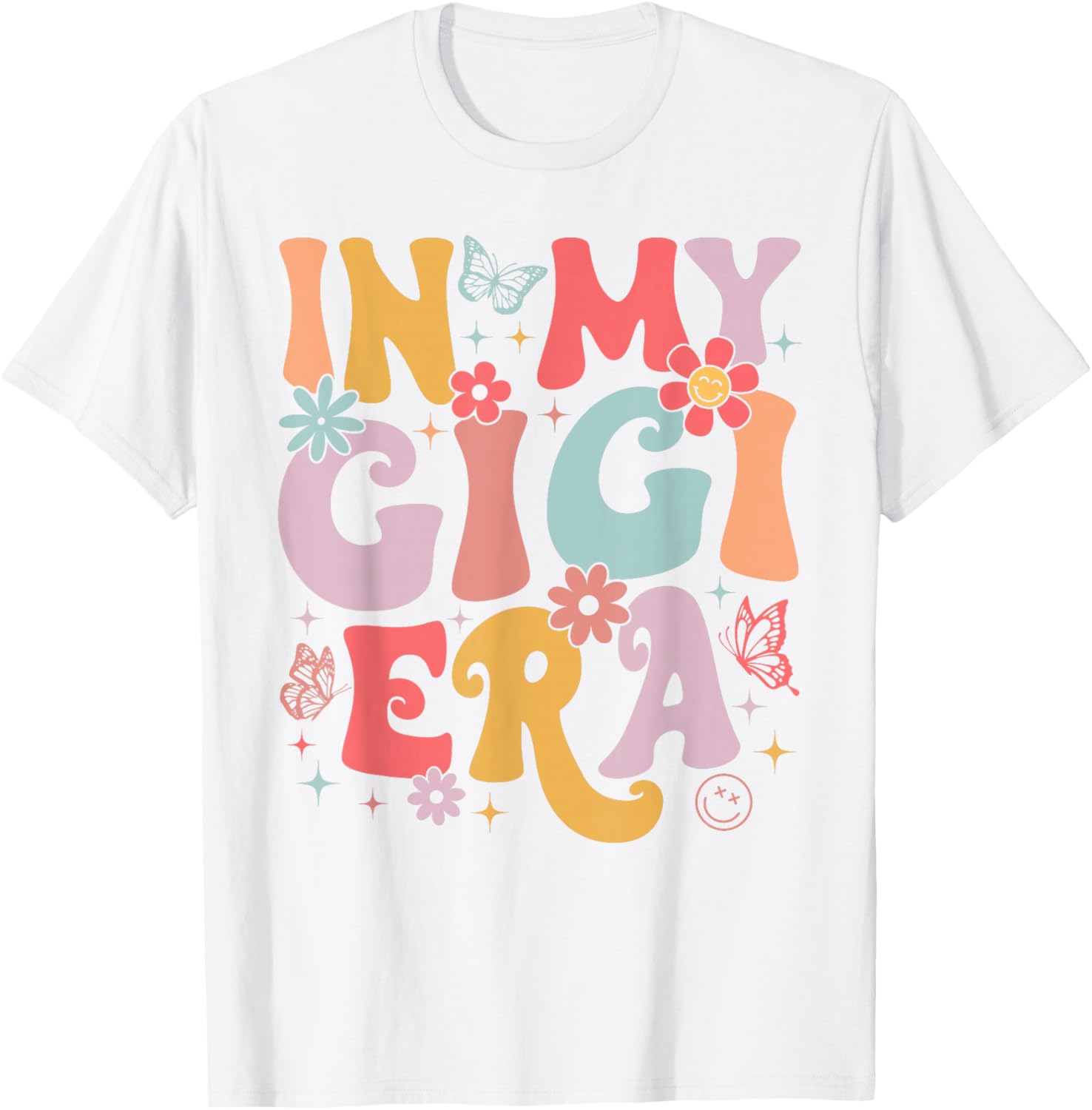In My Gigi Era Retro Butterfly T-Shirt for Stylish Moms on Mother's Day - 1