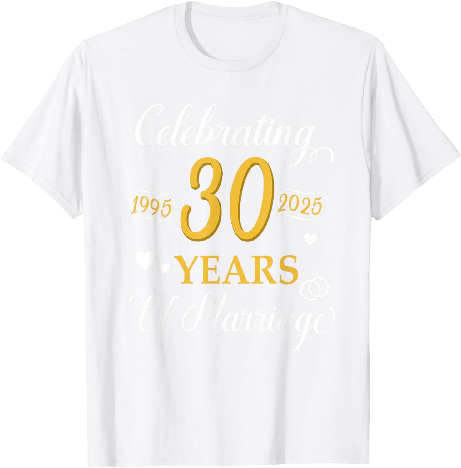 30th Anniversary Wedding T-Shirt Celebrating 1995 Love and Memories - 8